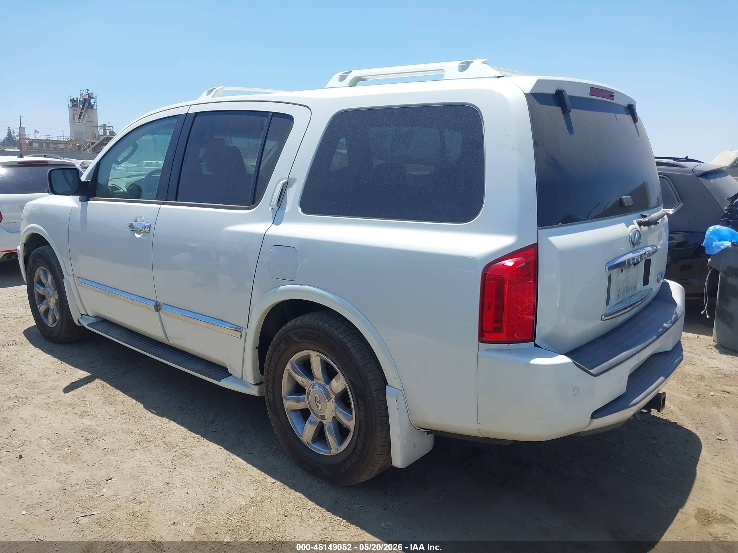 2007 Infiniti Qx56   White vin: 5N3AA08C67N803704