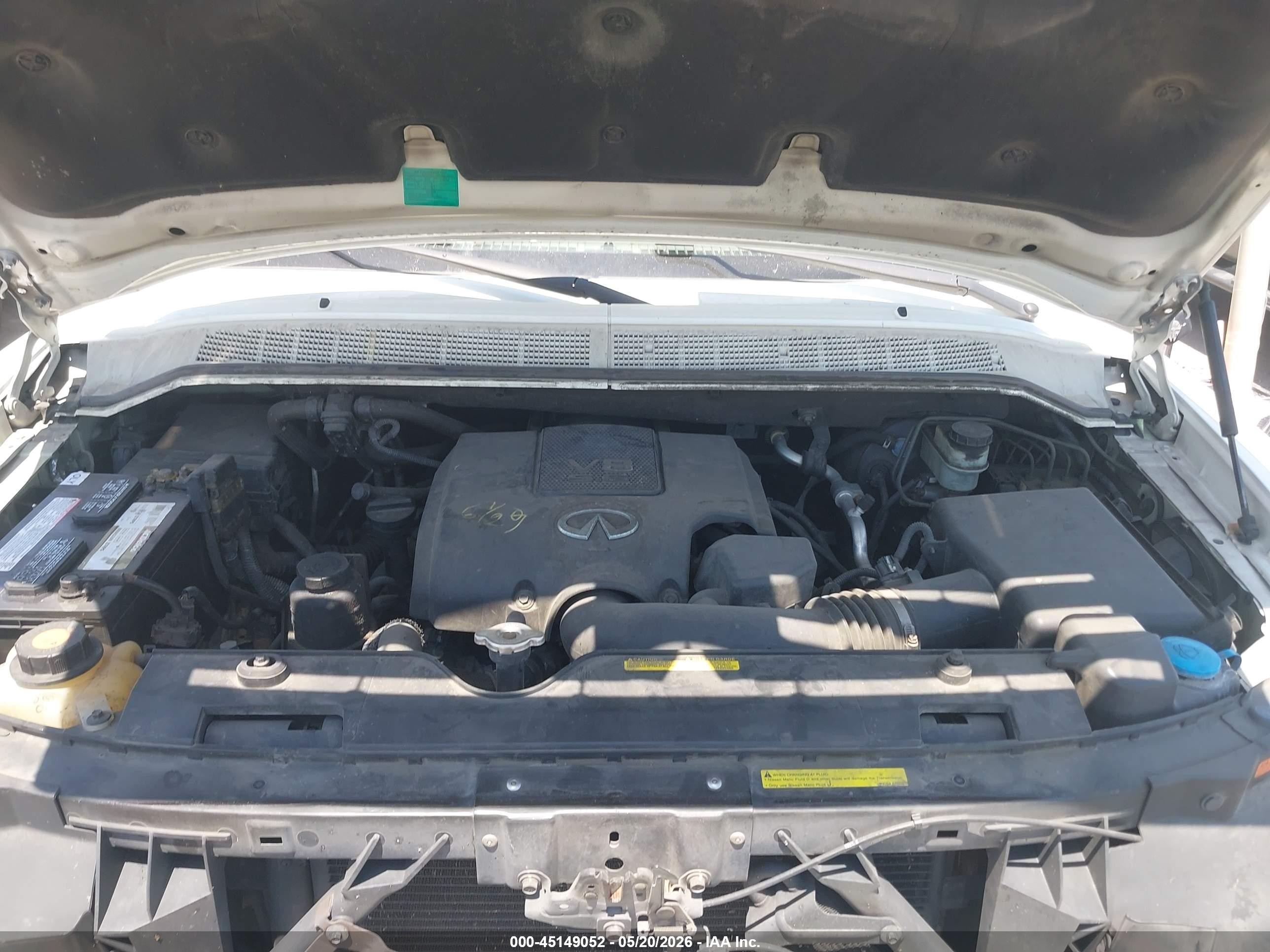 2007 Infiniti Qx56   White vin: 5N3AA08C67N803704