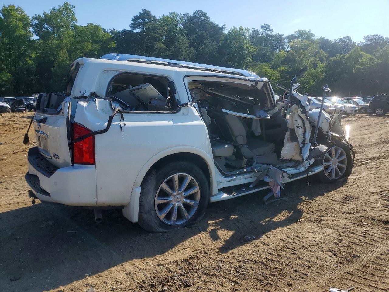 2008 Infiniti Qx56 Base Белый vin: 5N3AA08C68N910494