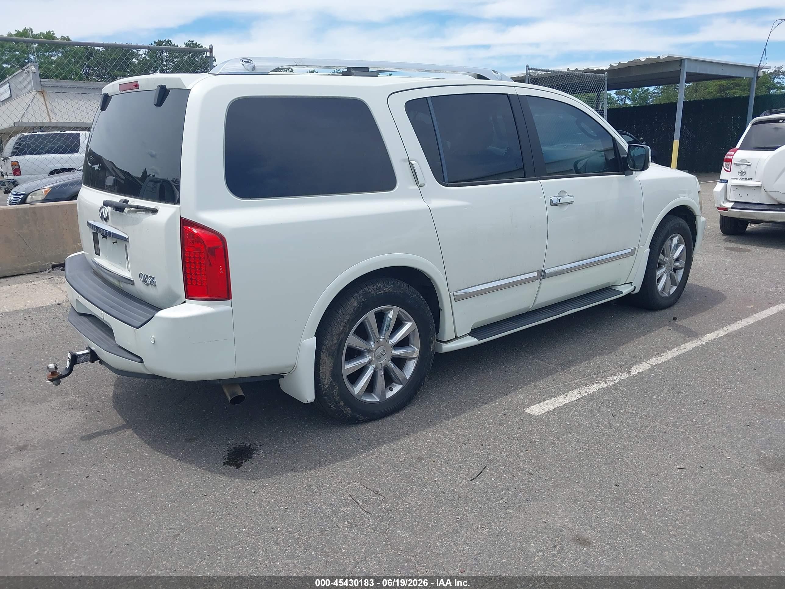 2008 Infiniti Qx56   Белый vin: 5N3AA08C68N911290