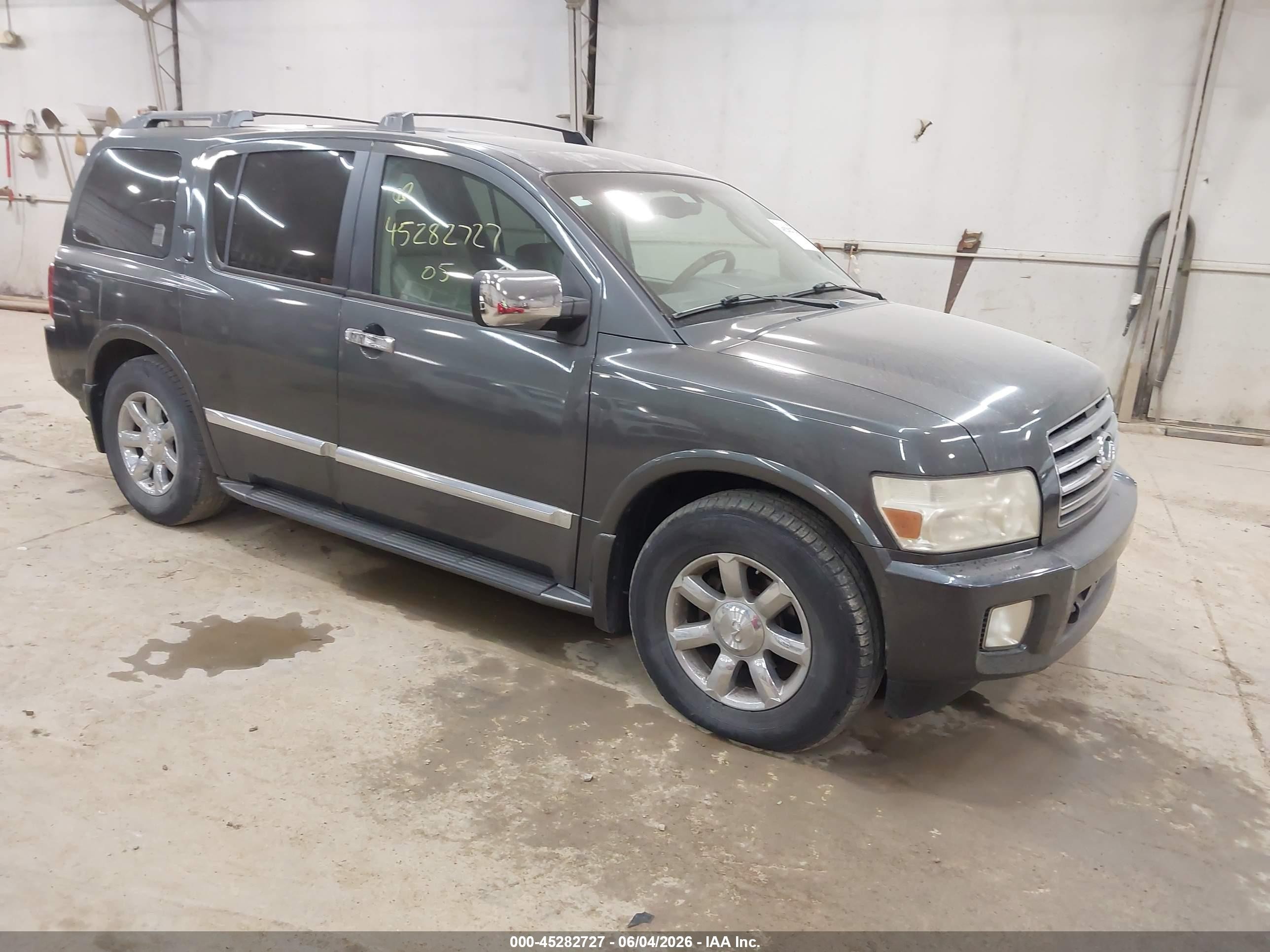 2005 Infiniti Qx56   Gray vin: 5N3AA08C75N807256