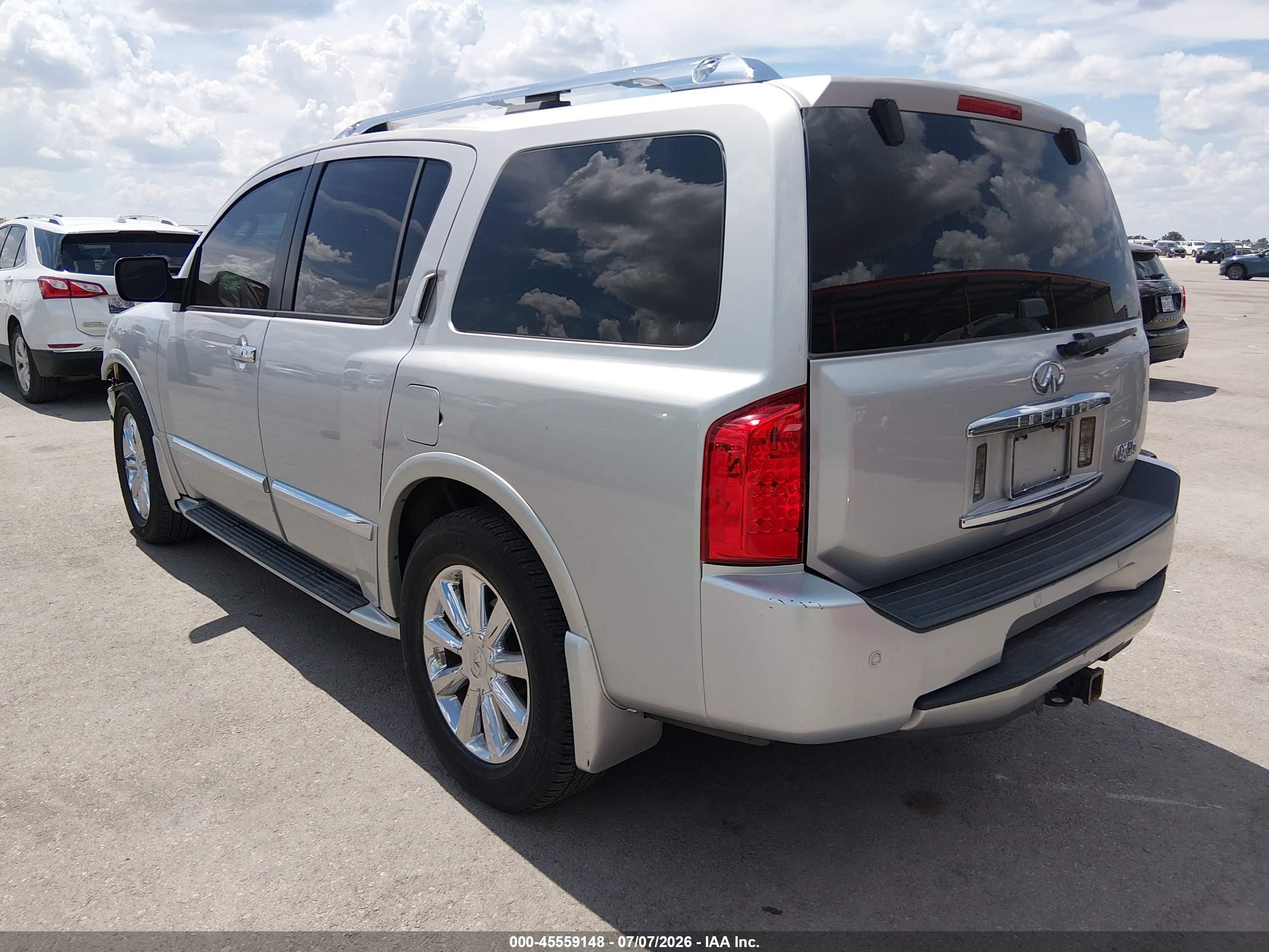 2008 Infiniti Qx56 Silver vin: 5N3AA08C78N901481