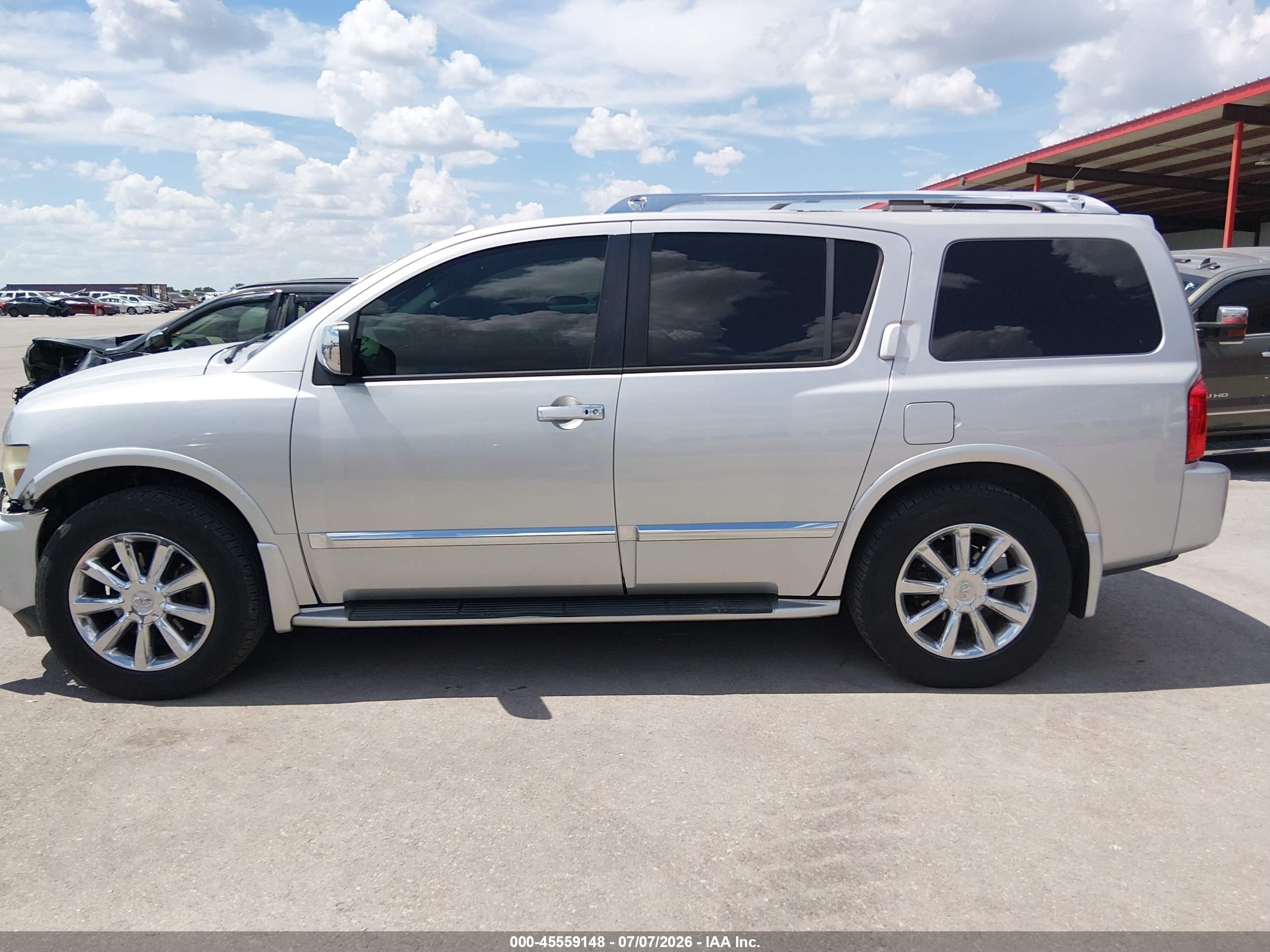 2008 Infiniti Qx56 Silver vin: 5N3AA08C78N901481