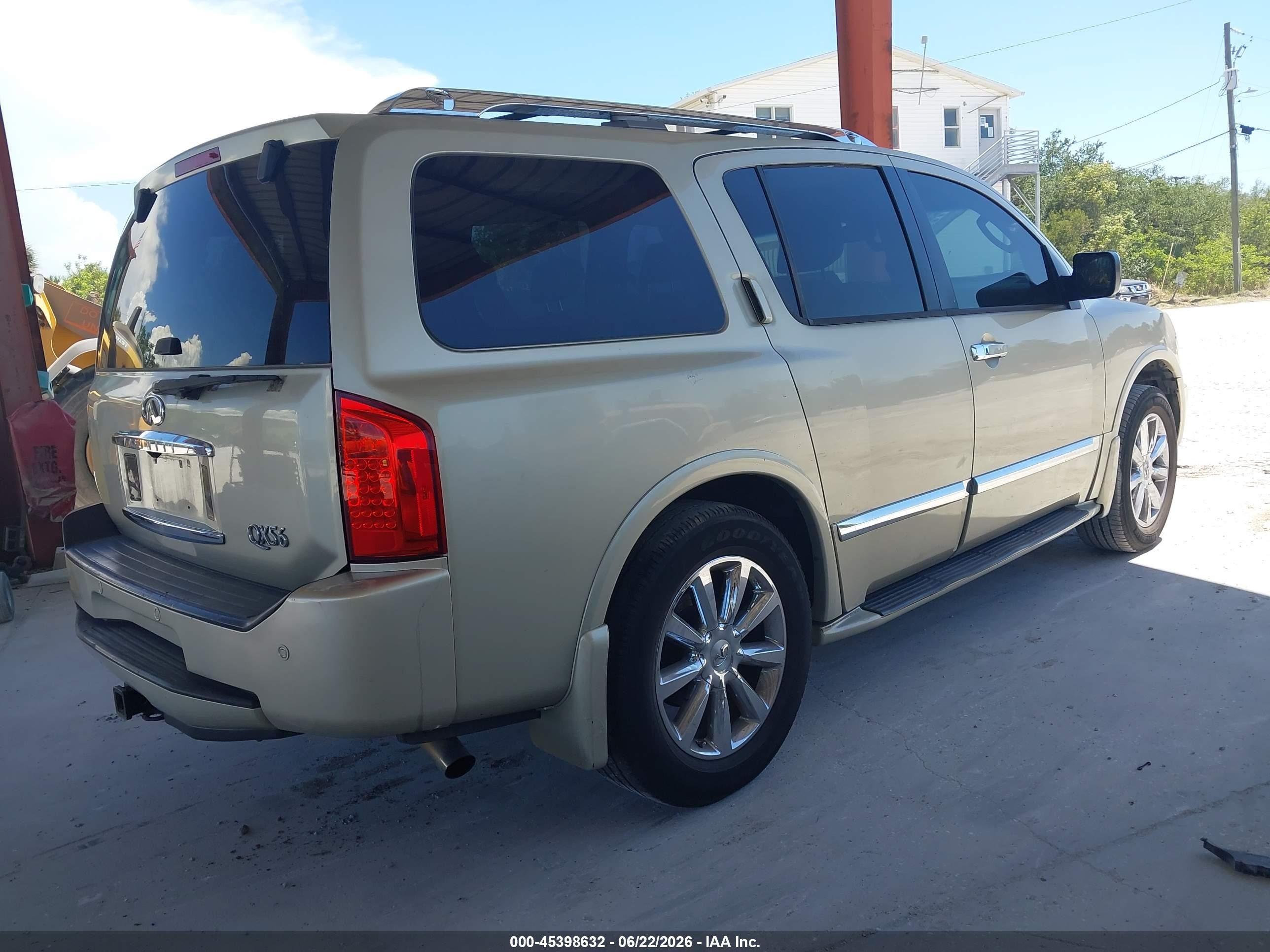 2008 Infiniti Qx56 Золотой vin: 5N3AA08C78N912450