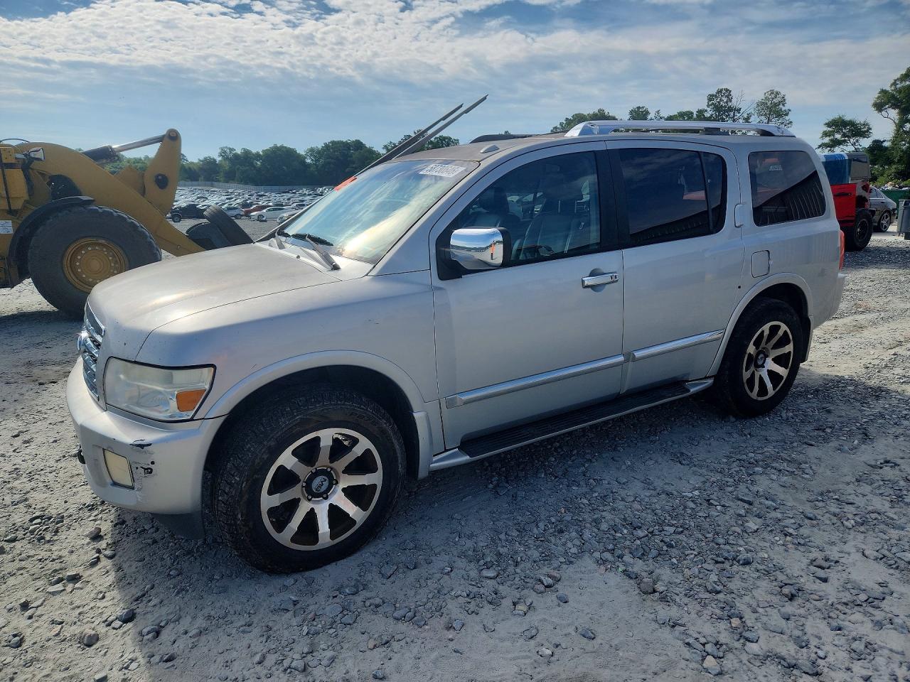 2008 Infiniti Qx56 Base Silver vin: 5N3AA08C88N906026