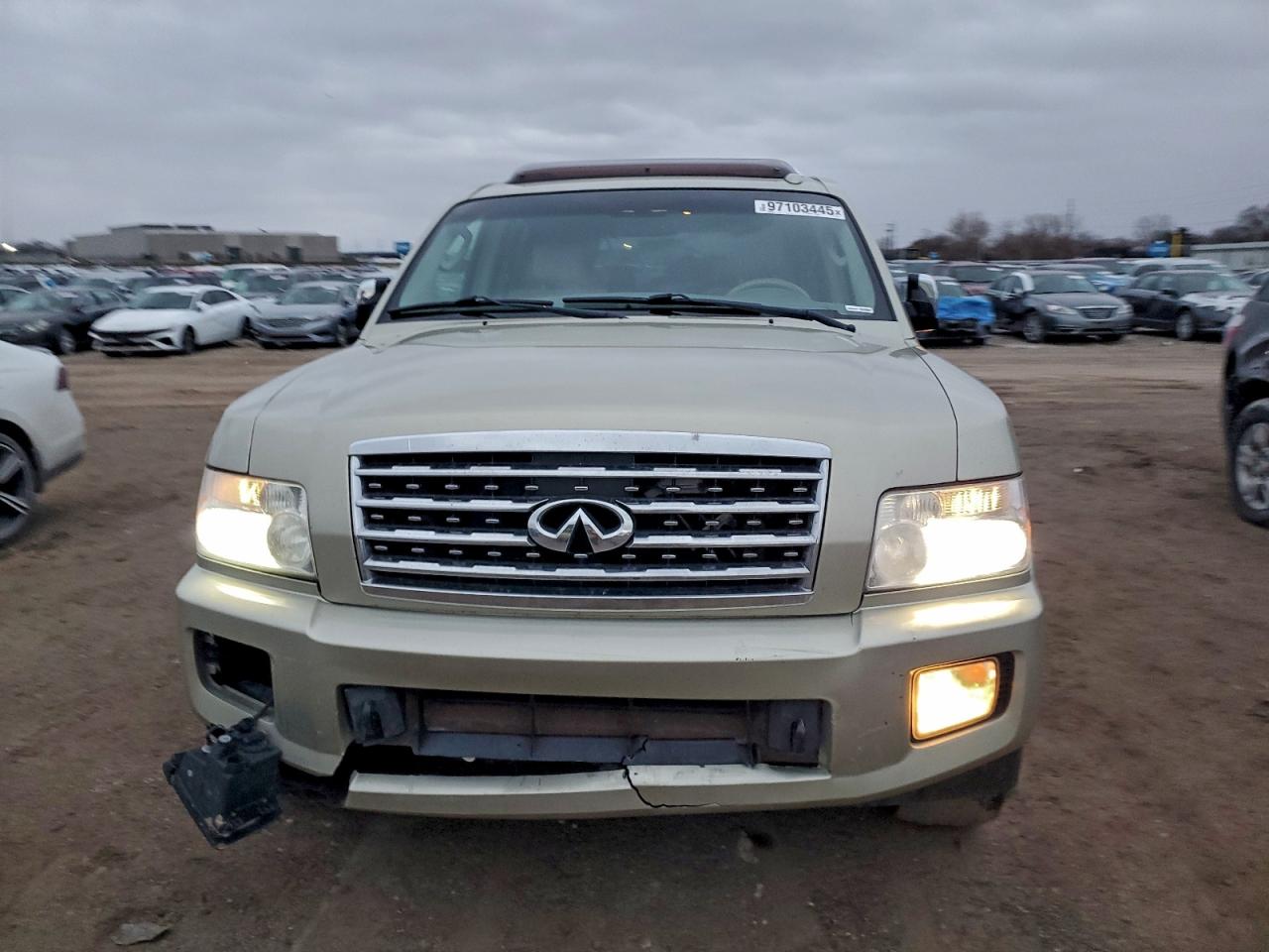 2008 Infiniti Qx56 Золотой vin: 5N3AA08C88N914613