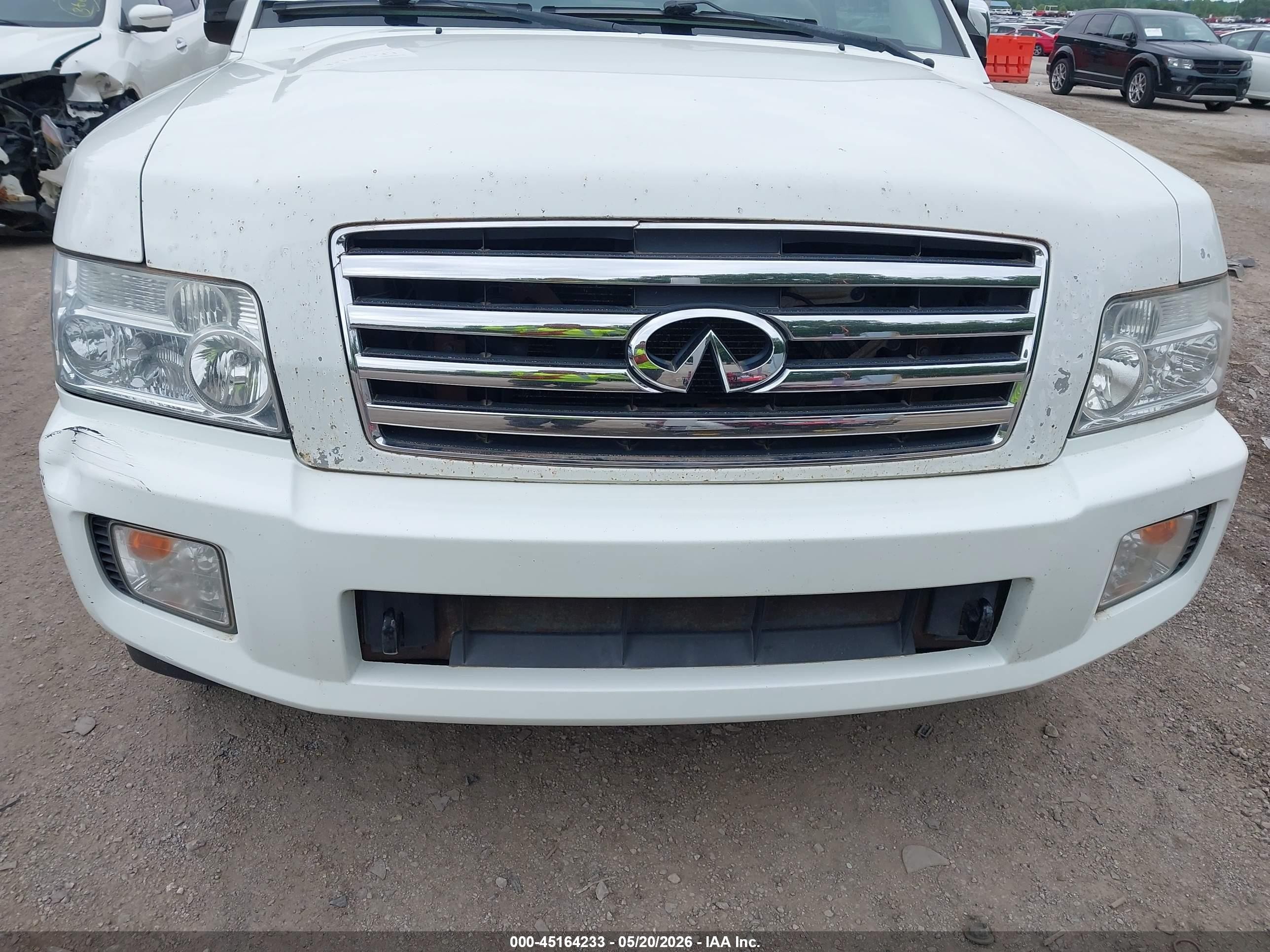 2006 Infiniti Qx56   White vin: 5N3AA08C96N801881