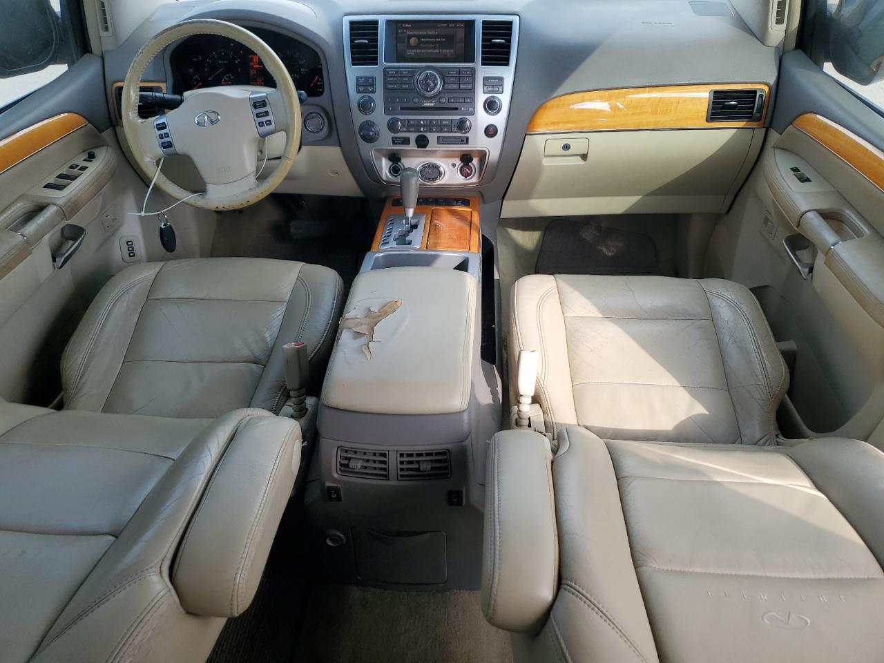 2009 Infiniti Qx56 Белый vin: 5N3AA08C99N903881