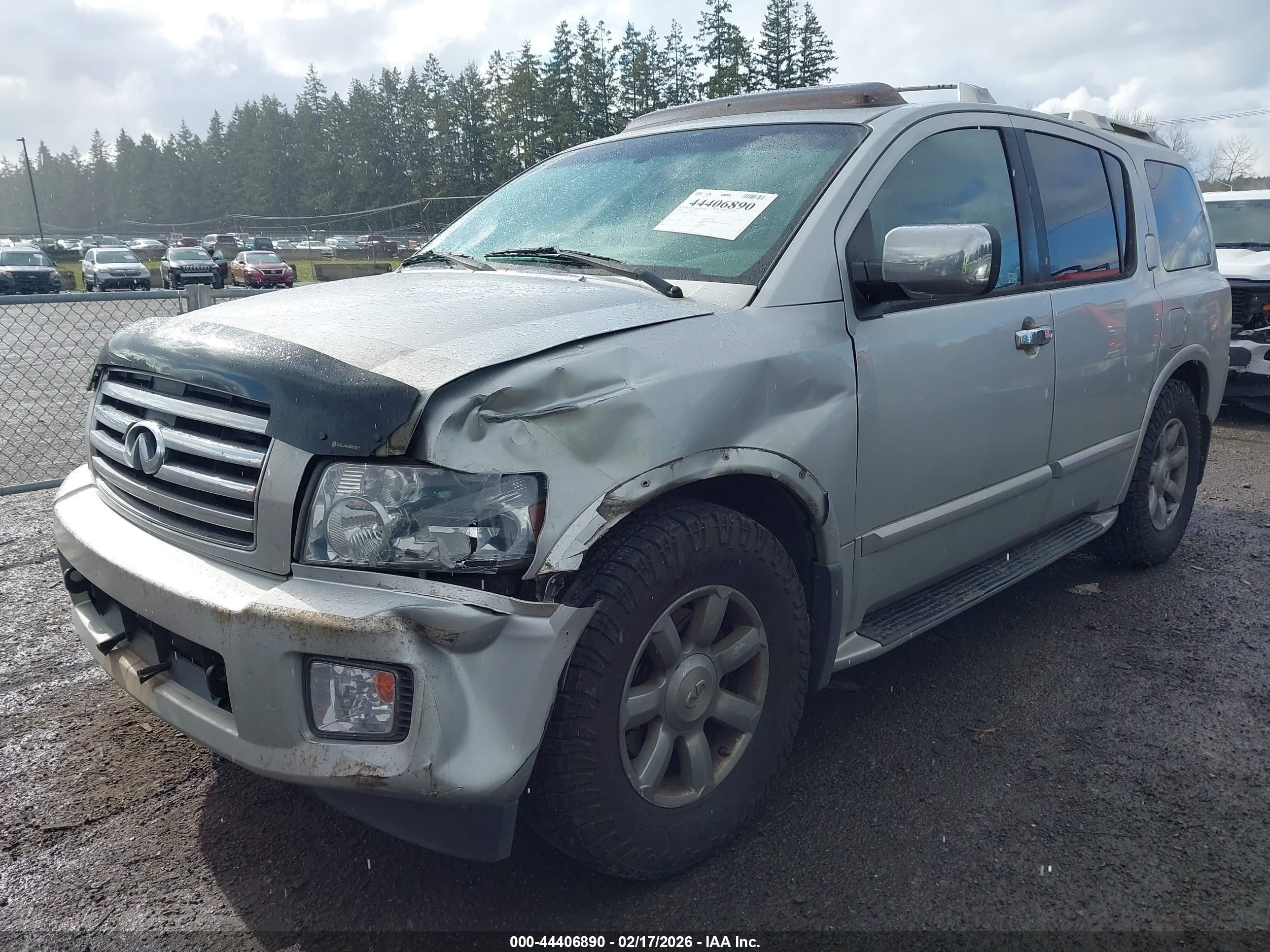 2004 Infiniti Qx56   Silver vin: 5N3AA08CX4N803765