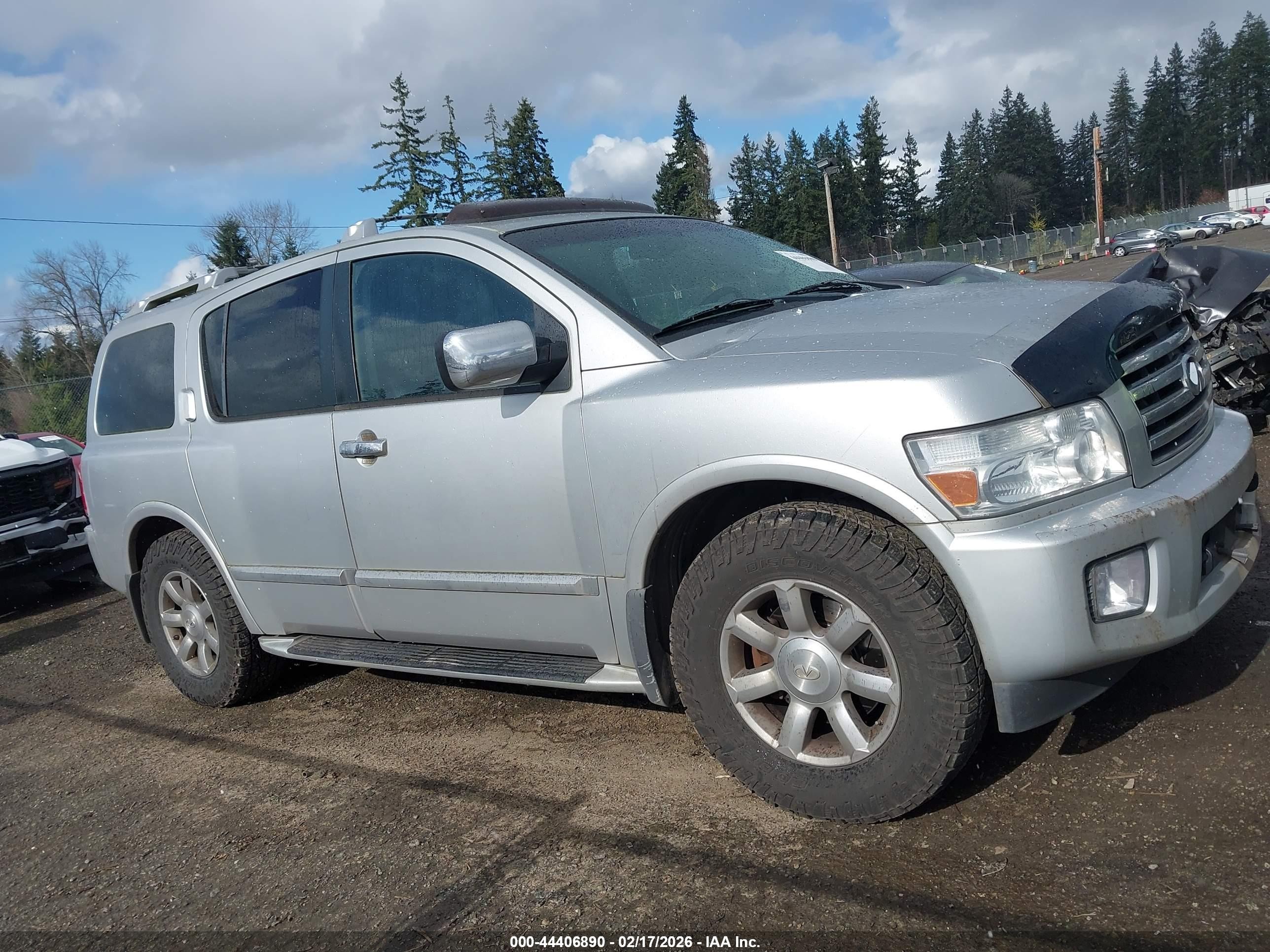 2004 Infiniti Qx56   Silver vin: 5N3AA08CX4N803765