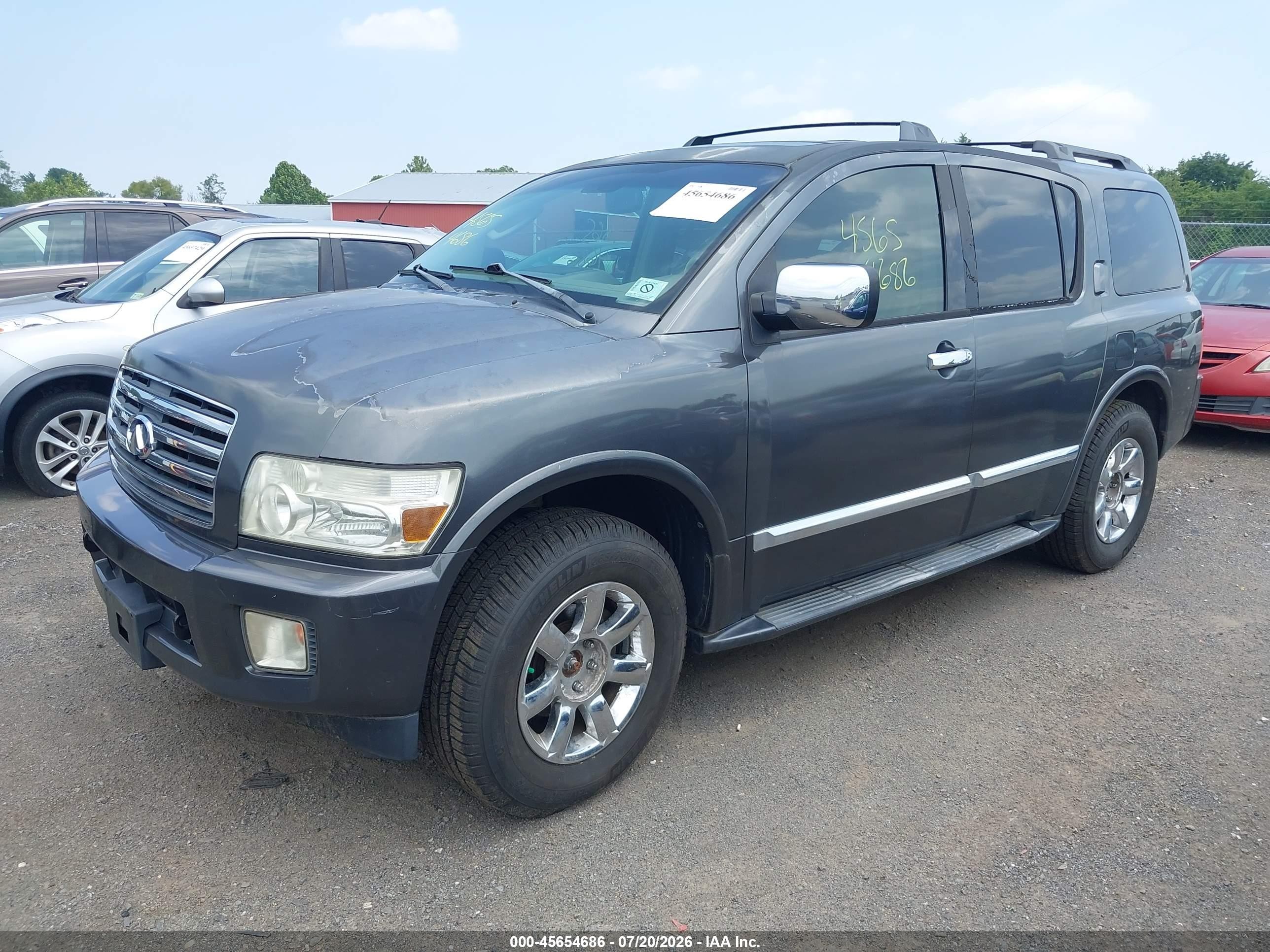 2006 Infiniti Qx56   Gray vin: 5N3AA08CX6N800755