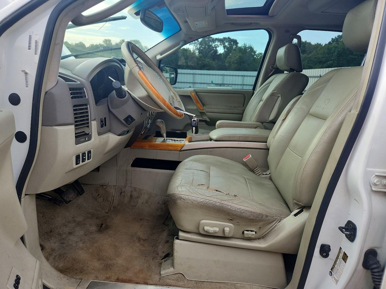 2006 Infiniti Qx56 Base White vin: 5N3AA08CX6N811707