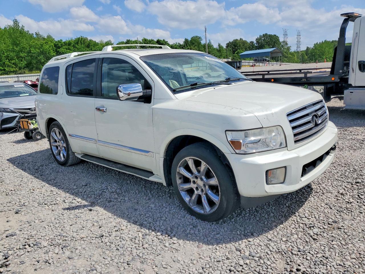 2007 Infiniti Qx56 Base Белый vin: 5N3AA08CX7N803558