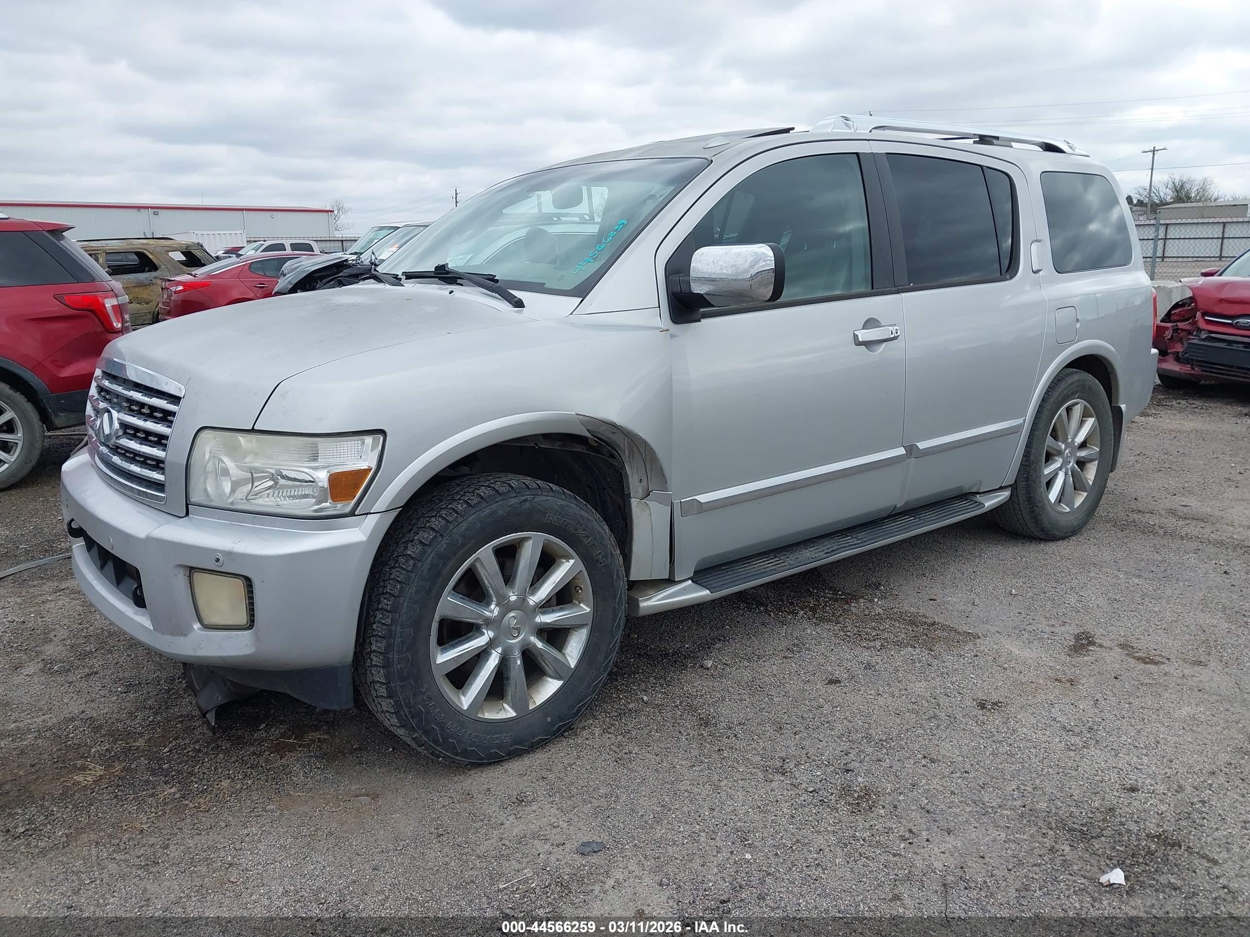 2008 Infiniti Qx56   Silver vin: 5N3AA08CX8N911146
