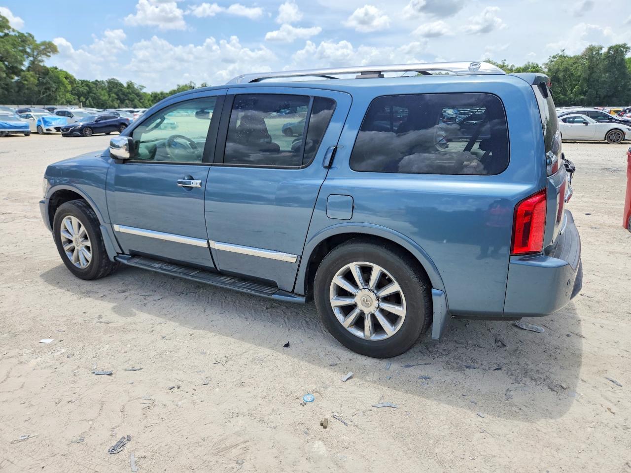 2008 Infiniti Qx56 Base Blue vin: 5N3AA08D08N905347