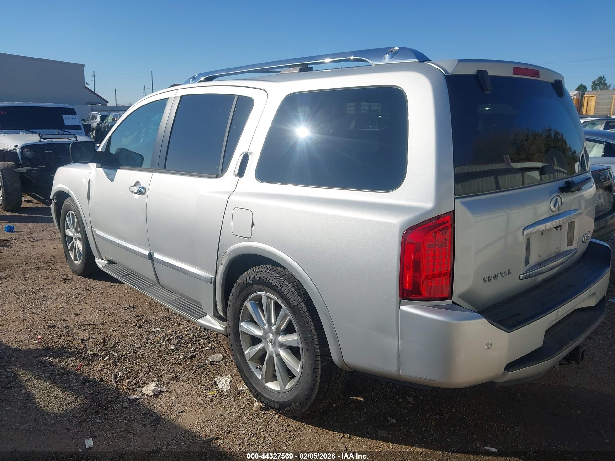 2008 Infiniti Qx56   Silver vin: 5N3AA08D18N902862