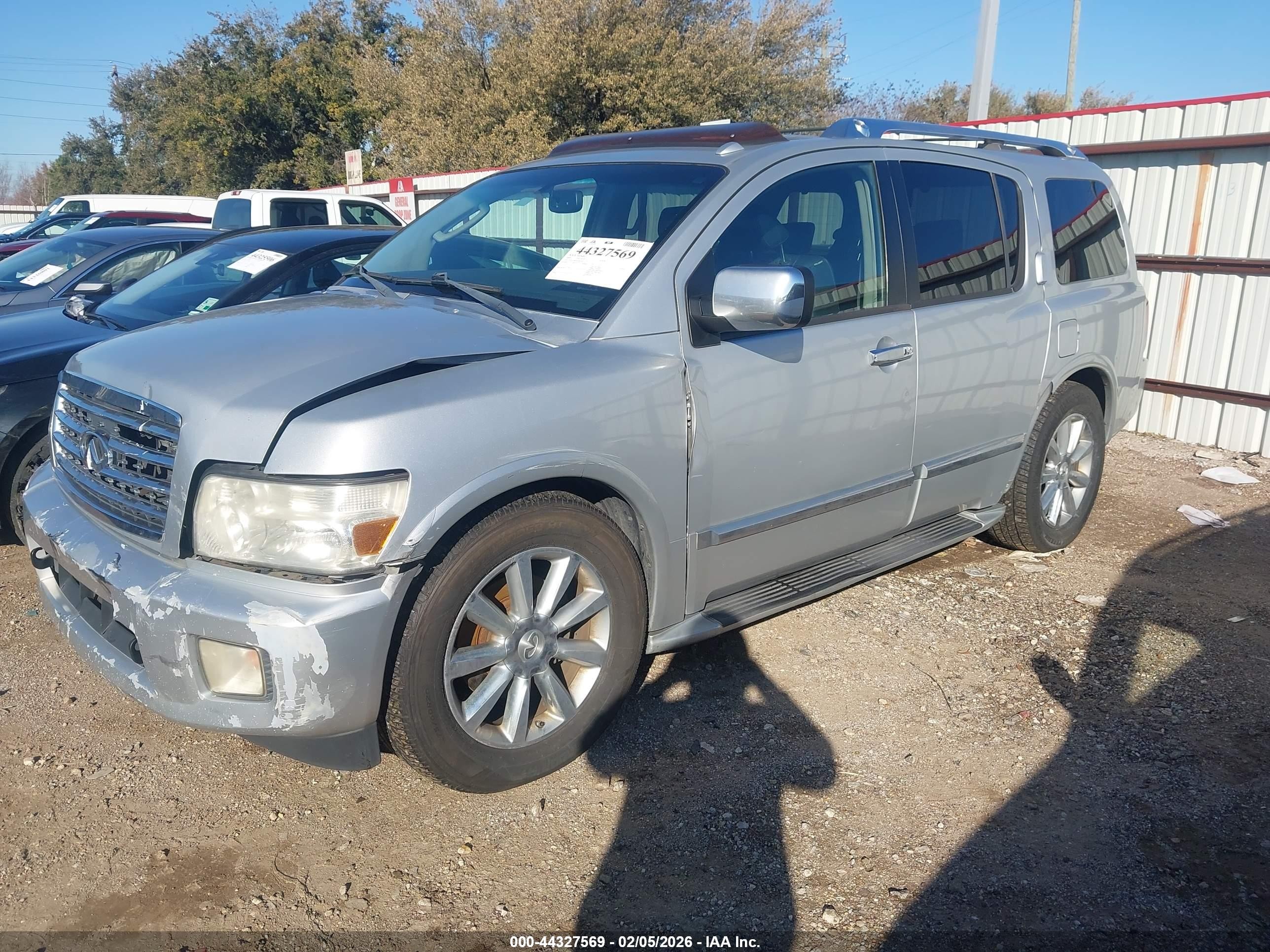 2008 Infiniti Qx56   Silver vin: 5N3AA08D18N902862