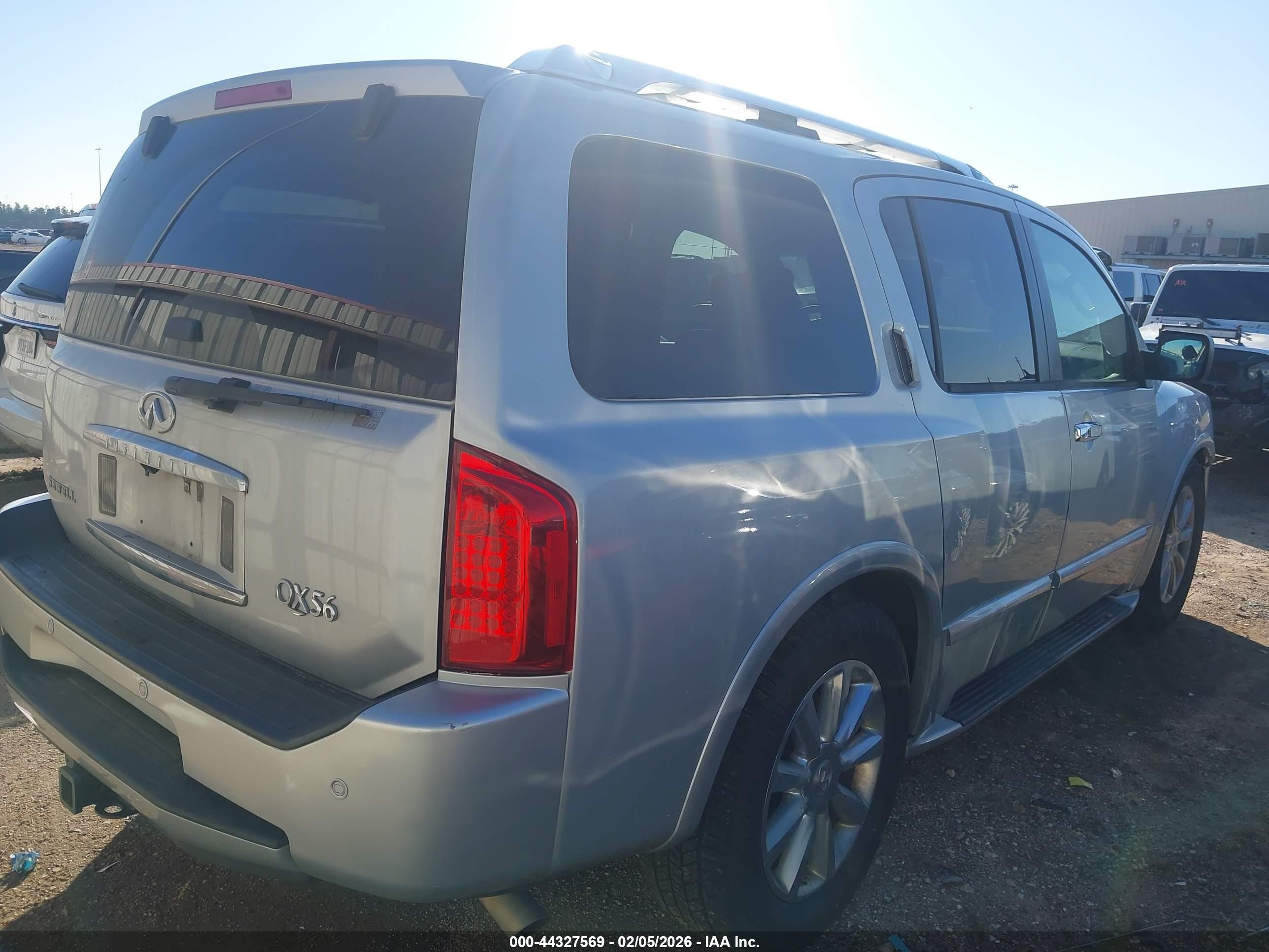 2008 Infiniti Qx56   Silver vin: 5N3AA08D18N902862