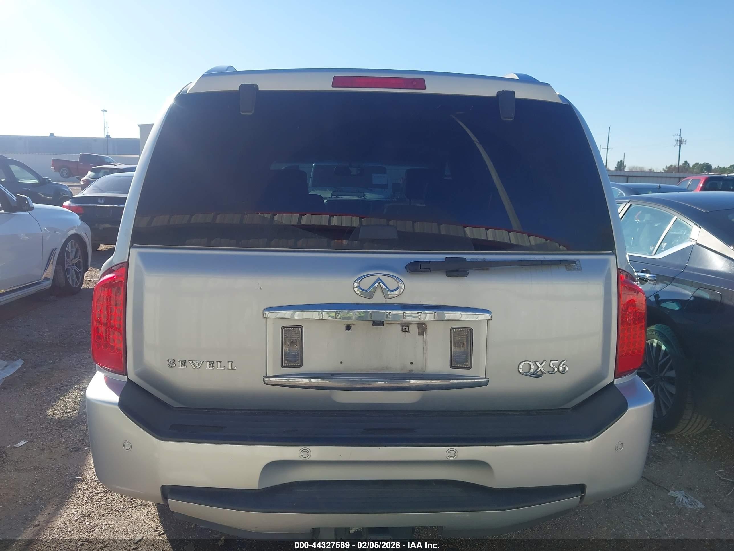 2008 Infiniti Qx56   Silver vin: 5N3AA08D18N902862