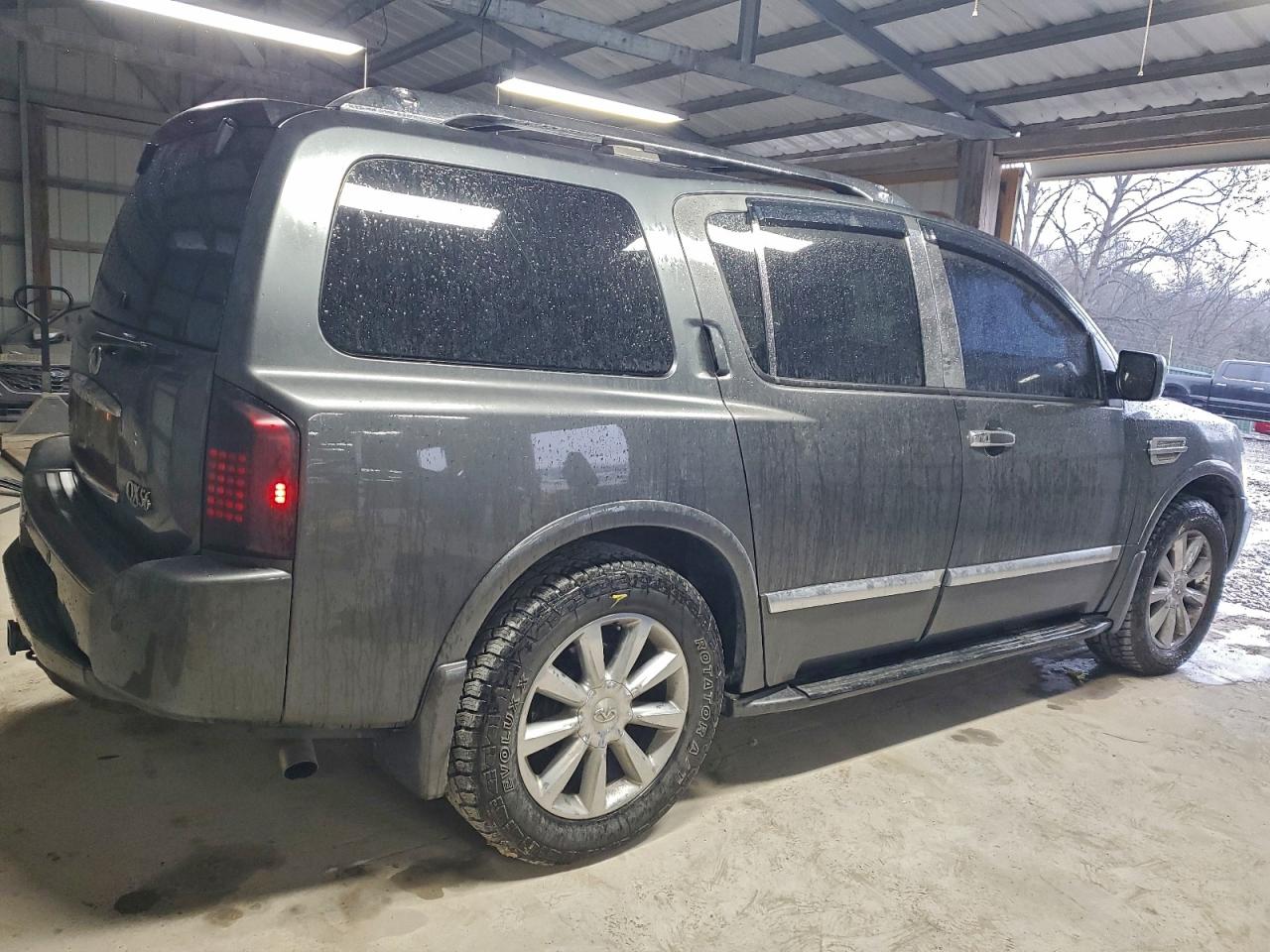 2008 Infiniti Qx56 Gray vin: 5N3AA08D38N901681