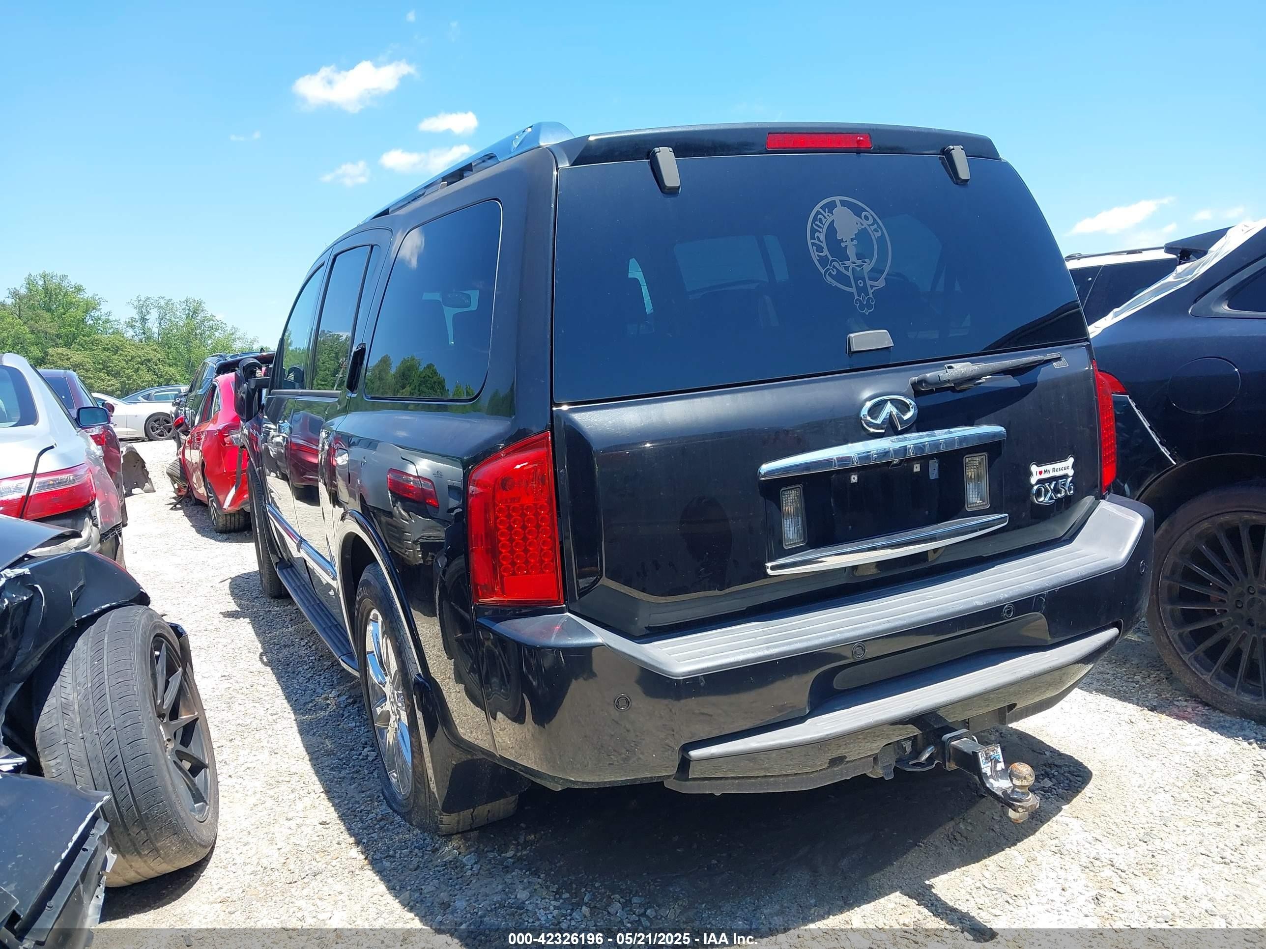 2008 Infiniti Qx56   Черный vin: 5N3AA08D48N911538