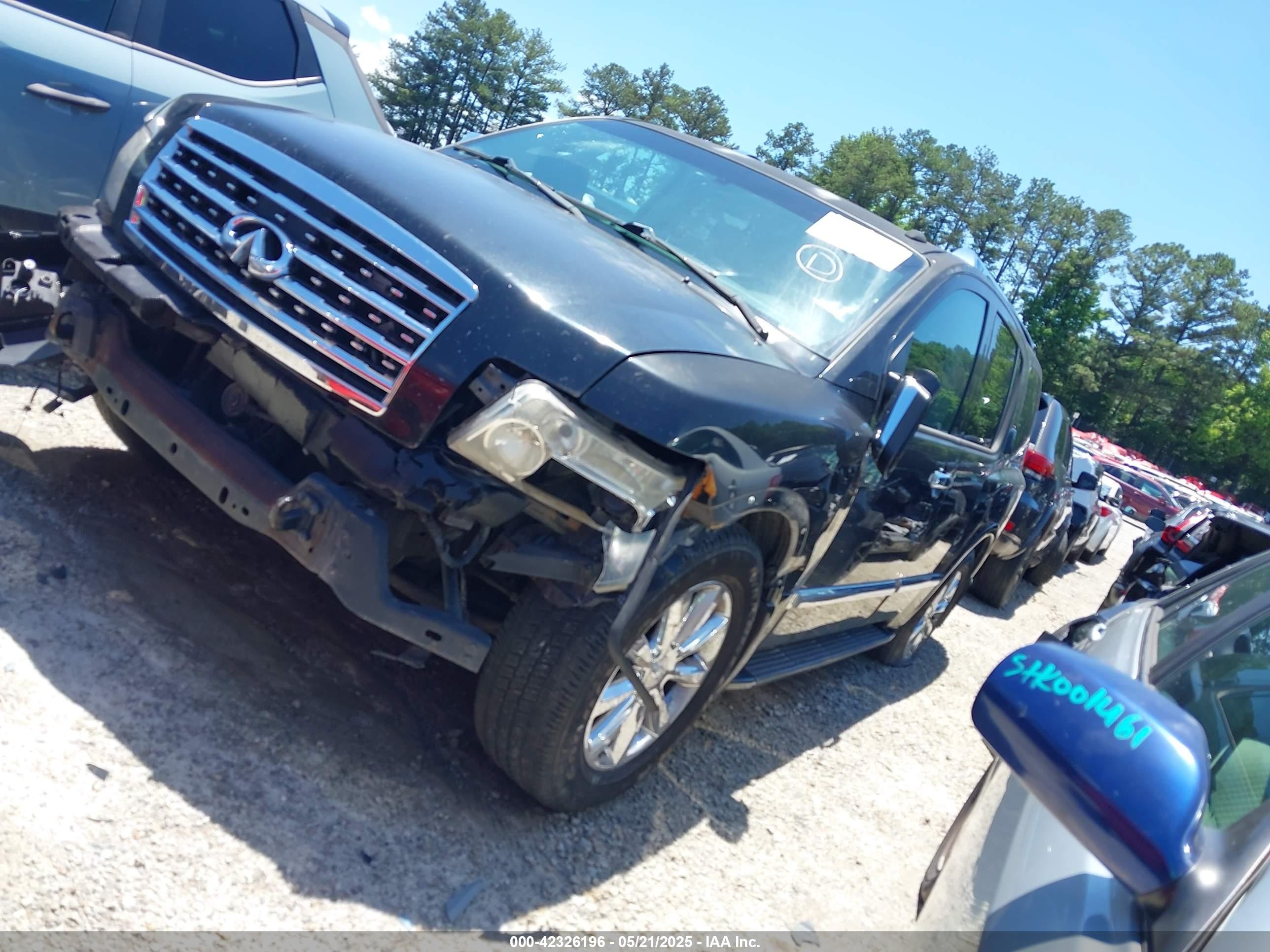2008 Infiniti Qx56   Черный vin: 5N3AA08D48N911538