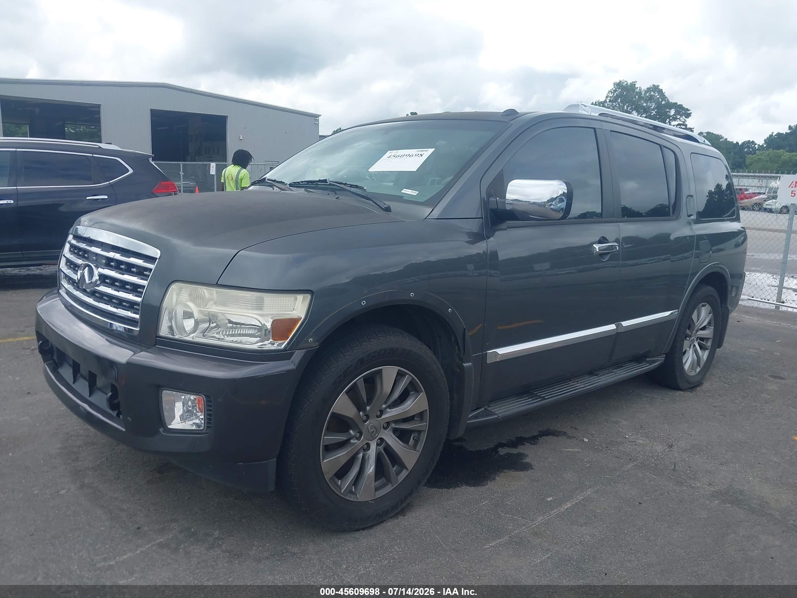 2008 Infiniti Qx56   Gray vin: 5N3AA08D58N910706