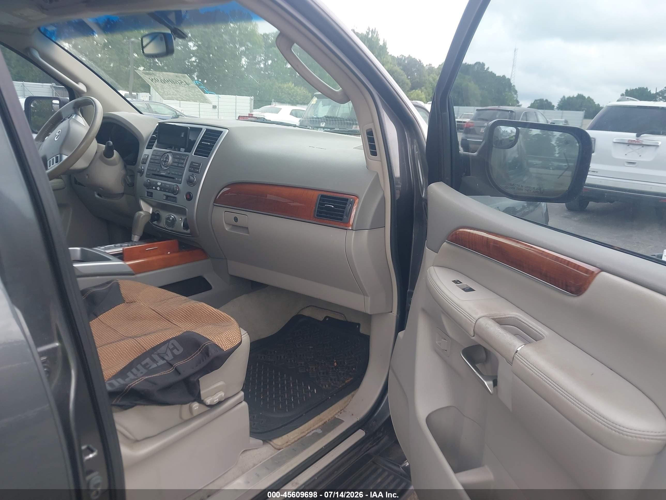 2008 Infiniti Qx56   Gray vin: 5N3AA08D58N910706