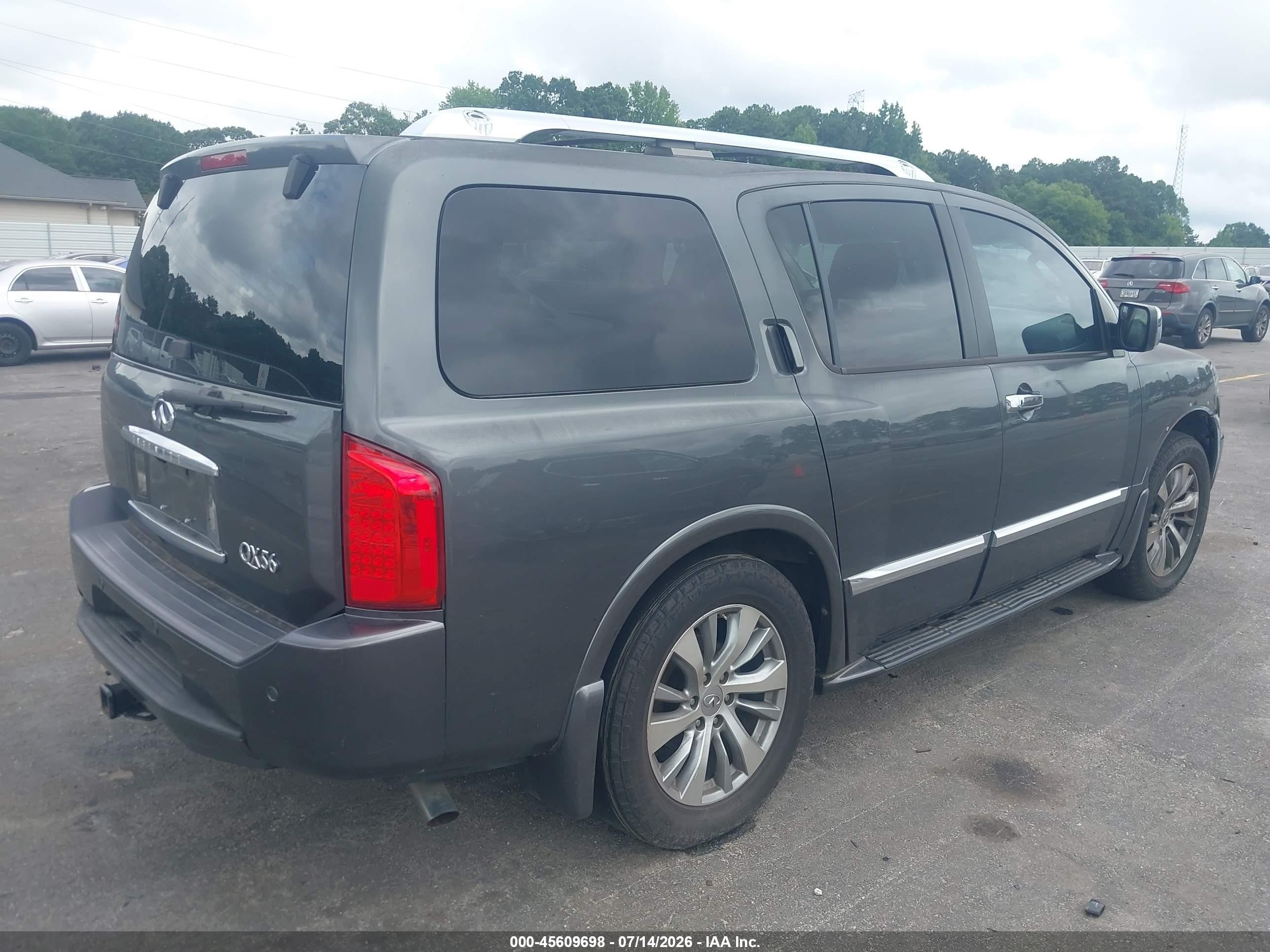 2008 Infiniti Qx56   Gray vin: 5N3AA08D58N910706