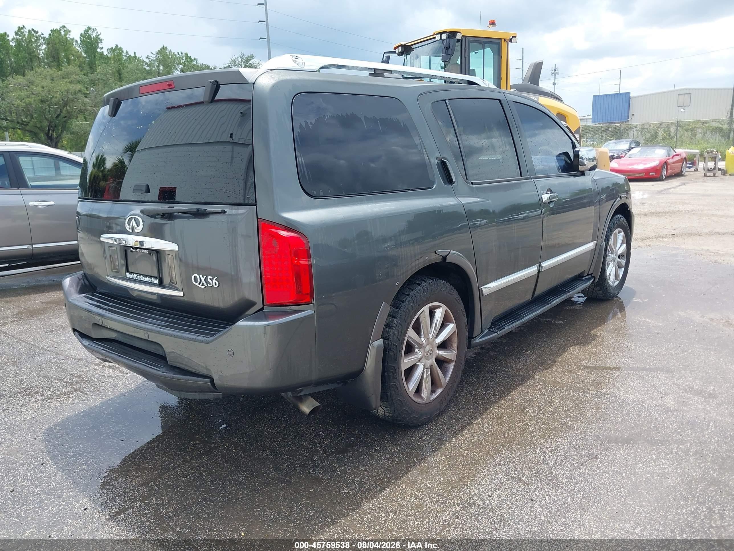 2008 Infiniti Qx56   Gray vin: 5N3AA08D68N914005