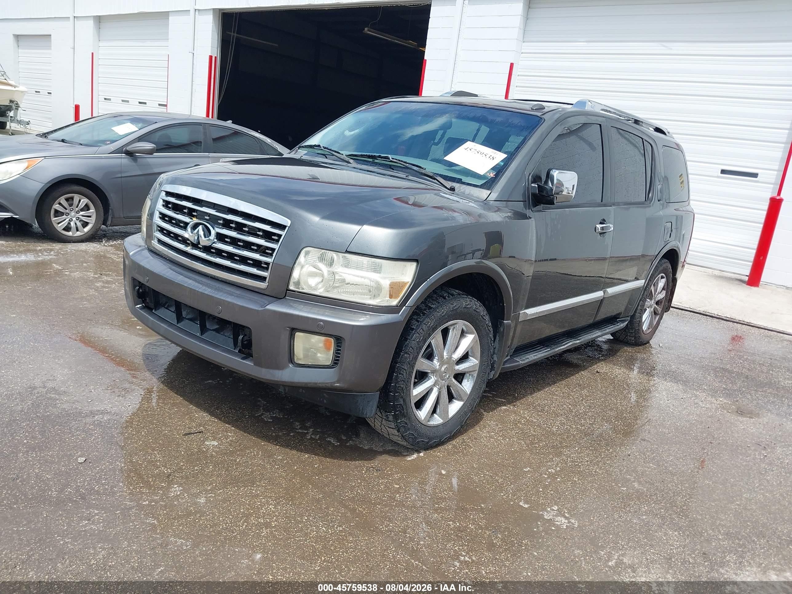 2008 Infiniti Qx56   Gray vin: 5N3AA08D68N914005