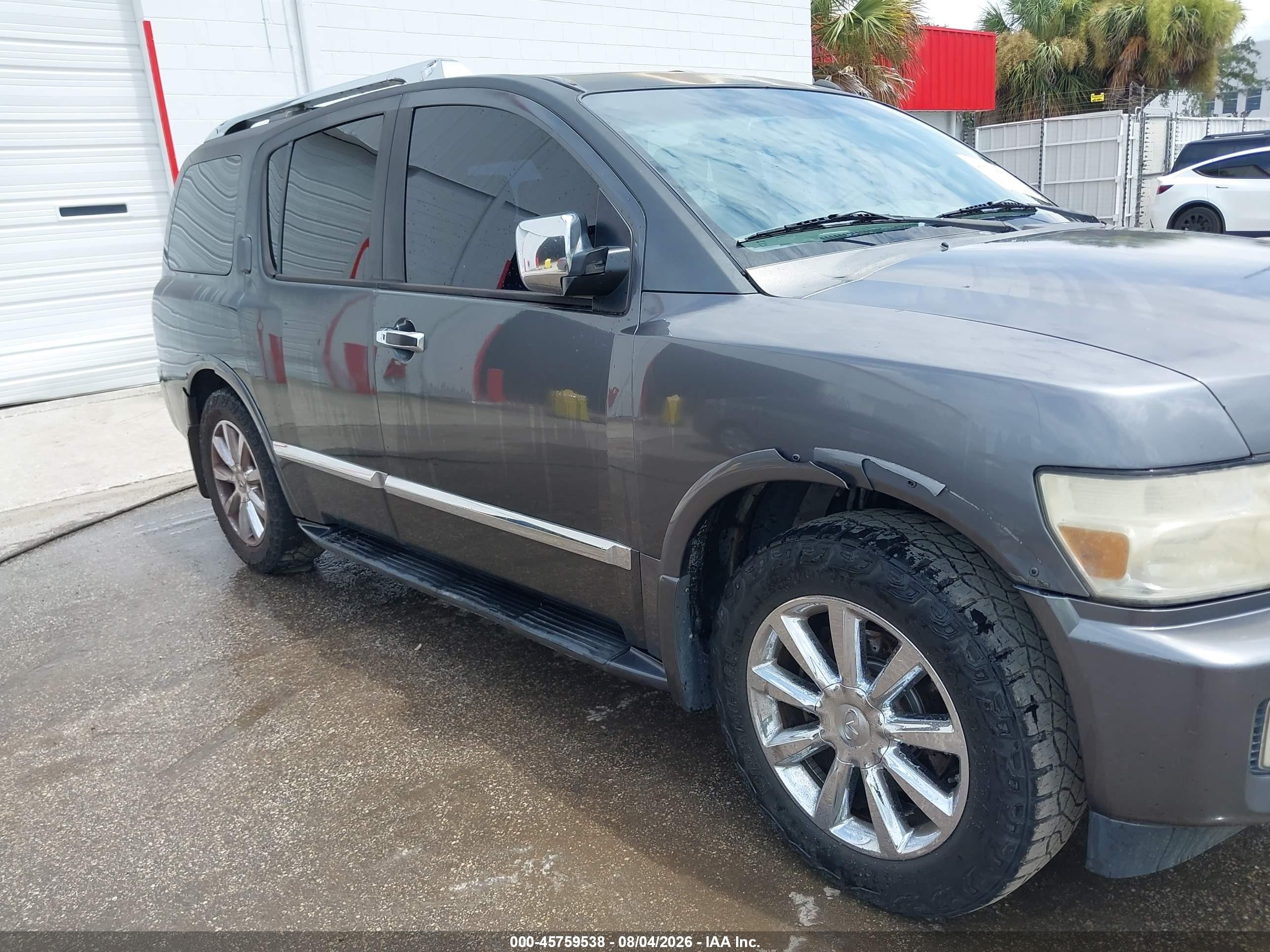 2008 Infiniti Qx56   Gray vin: 5N3AA08D68N914005