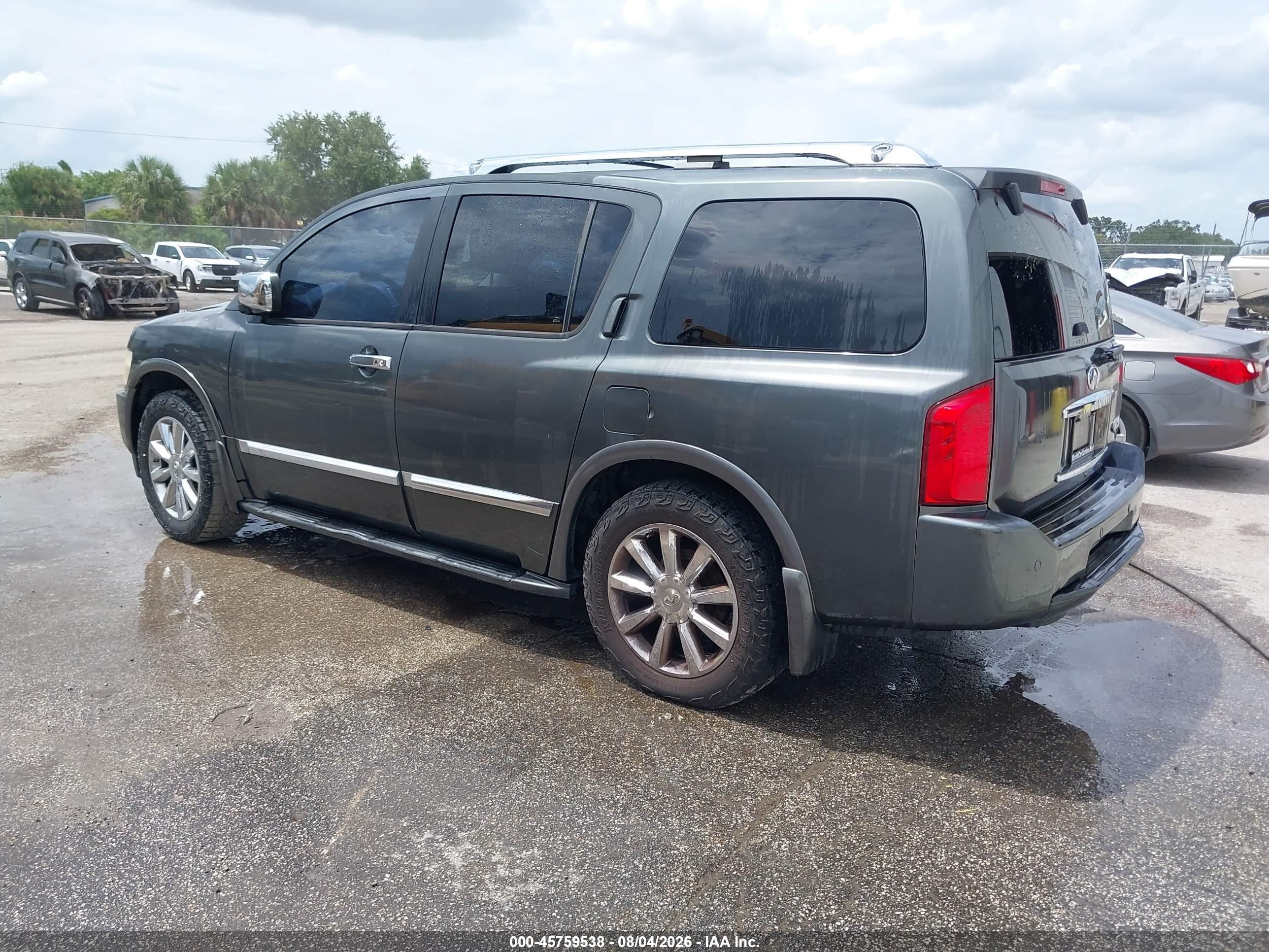 2008 Infiniti Qx56   Gray vin: 5N3AA08D68N914005