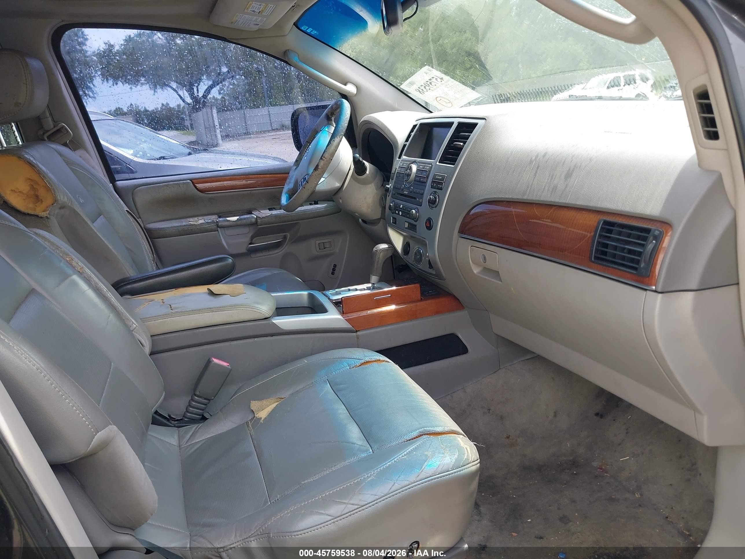 2008 Infiniti Qx56   Gray vin: 5N3AA08D68N914005