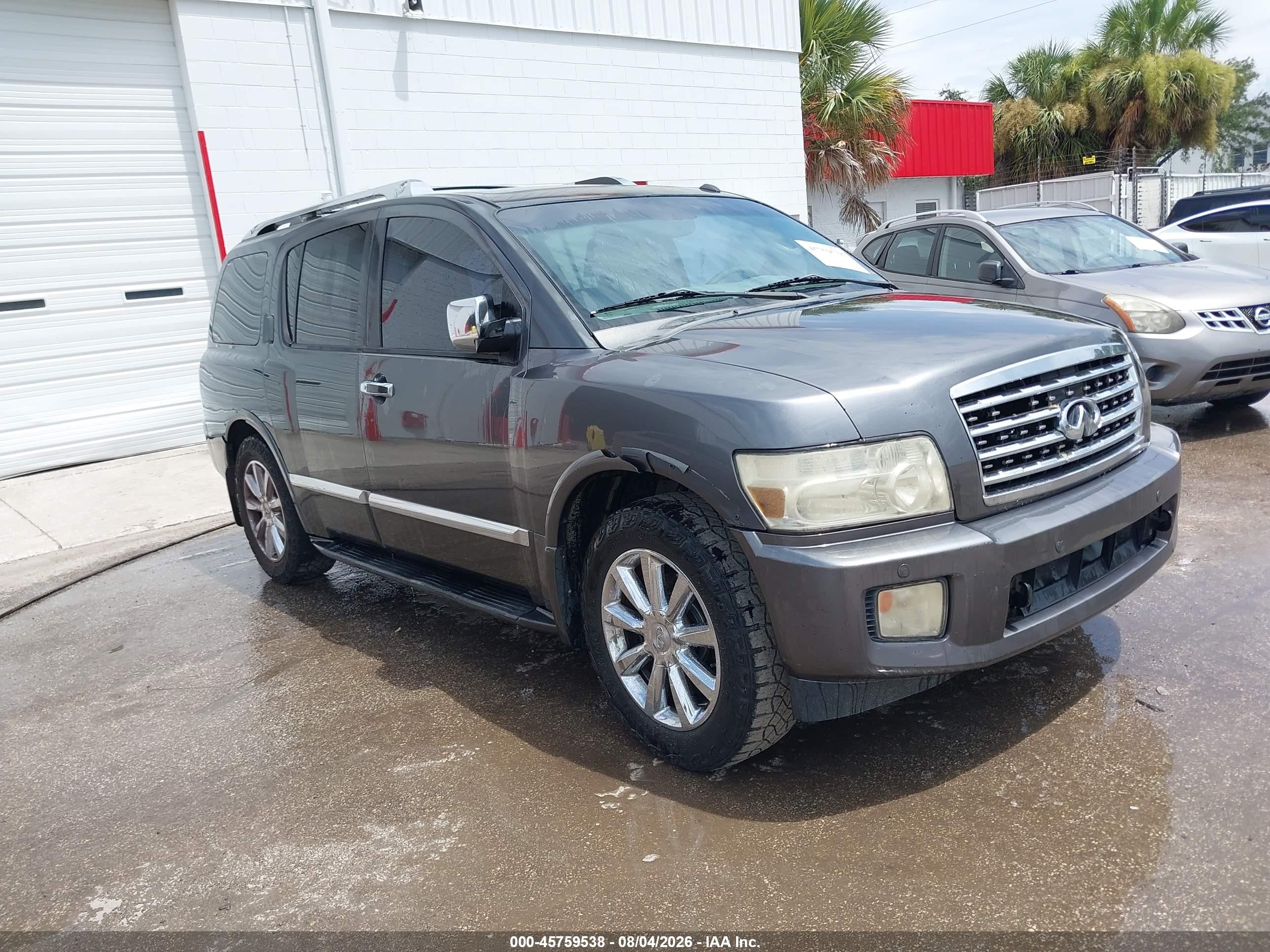 2008 Infiniti Qx56   Gray vin: 5N3AA08D68N914005