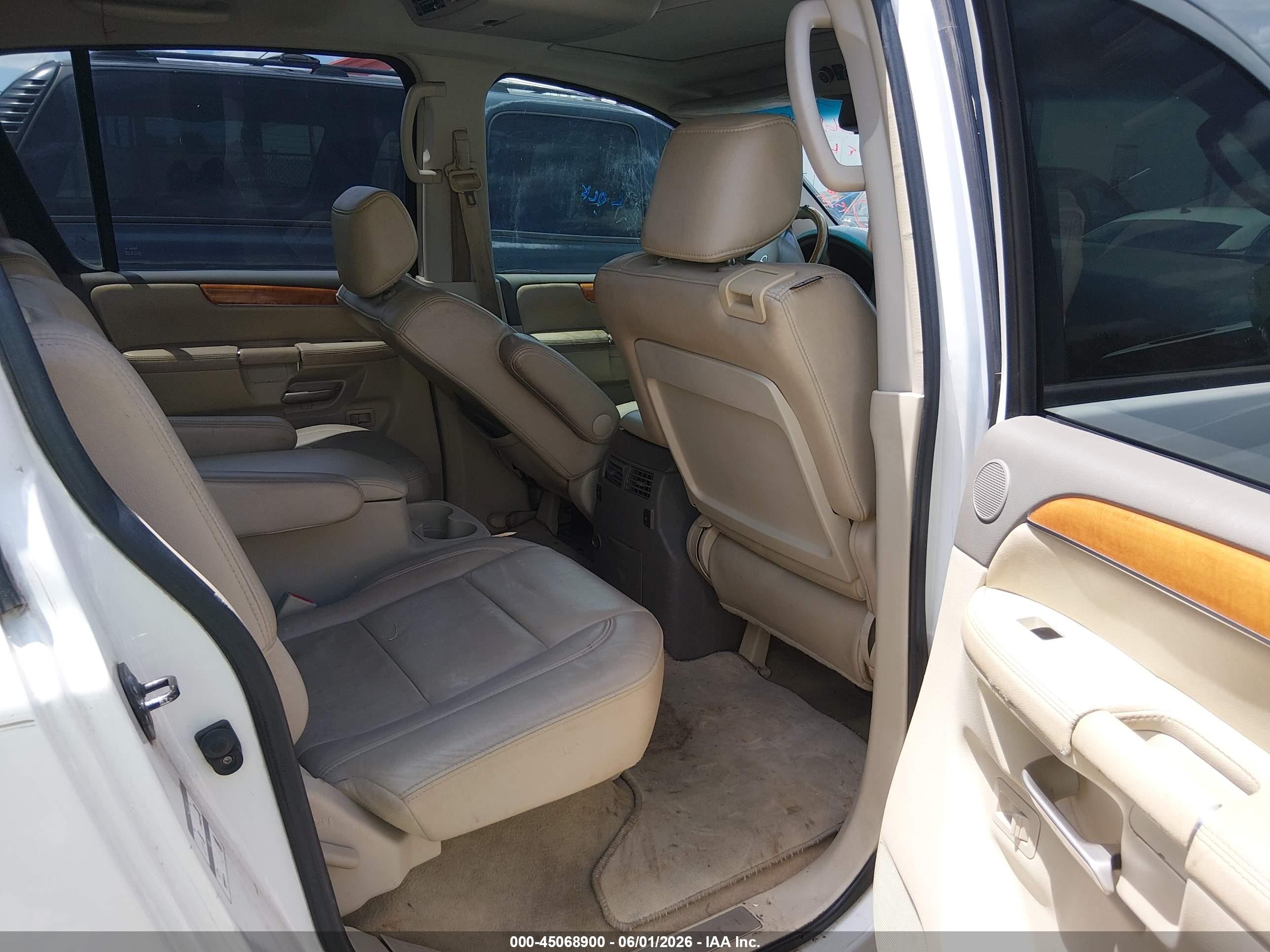 2008 Infiniti Qx56   White vin: 5N3AA08D78N901229