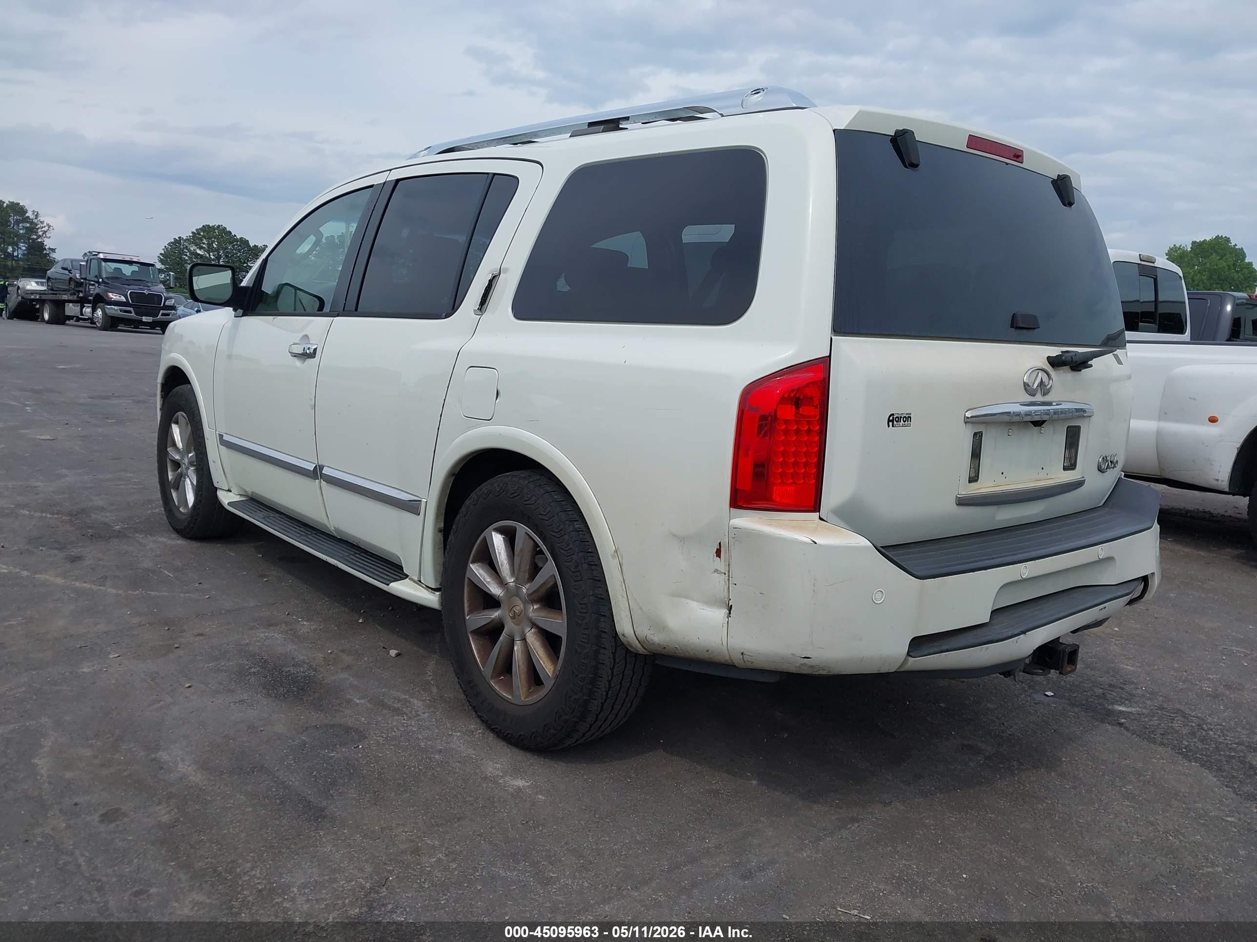 2009 Infiniti Qx56   White vin: 5N3AA08D89N903380