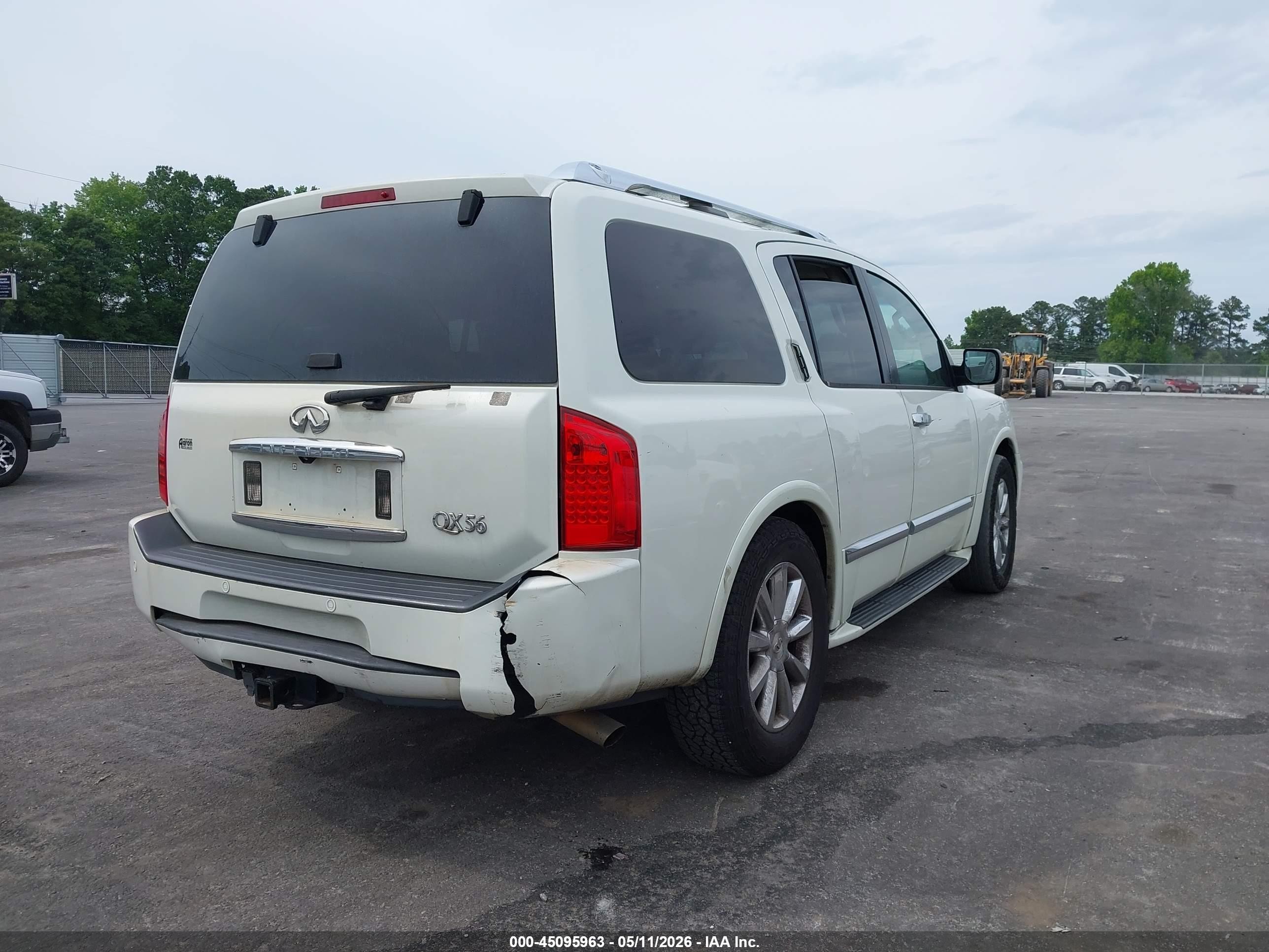 2009 Infiniti Qx56   White vin: 5N3AA08D89N903380