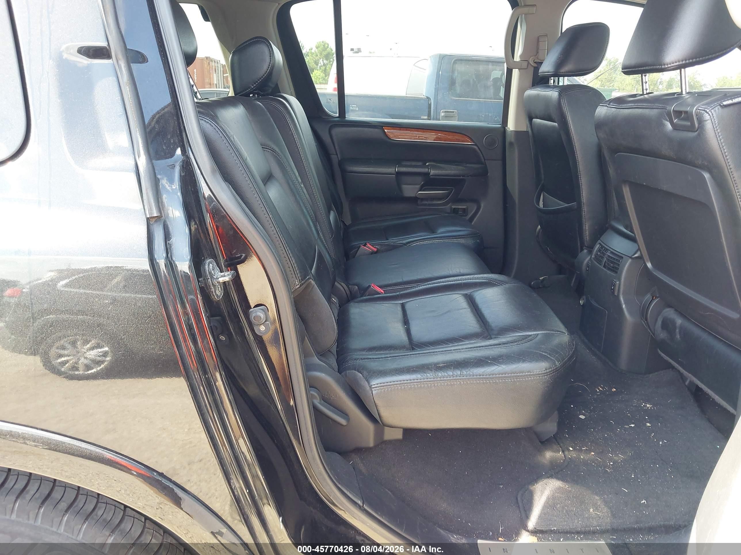 2008 Infiniti Qx56   Black vin: 5N3AA08D98N903452