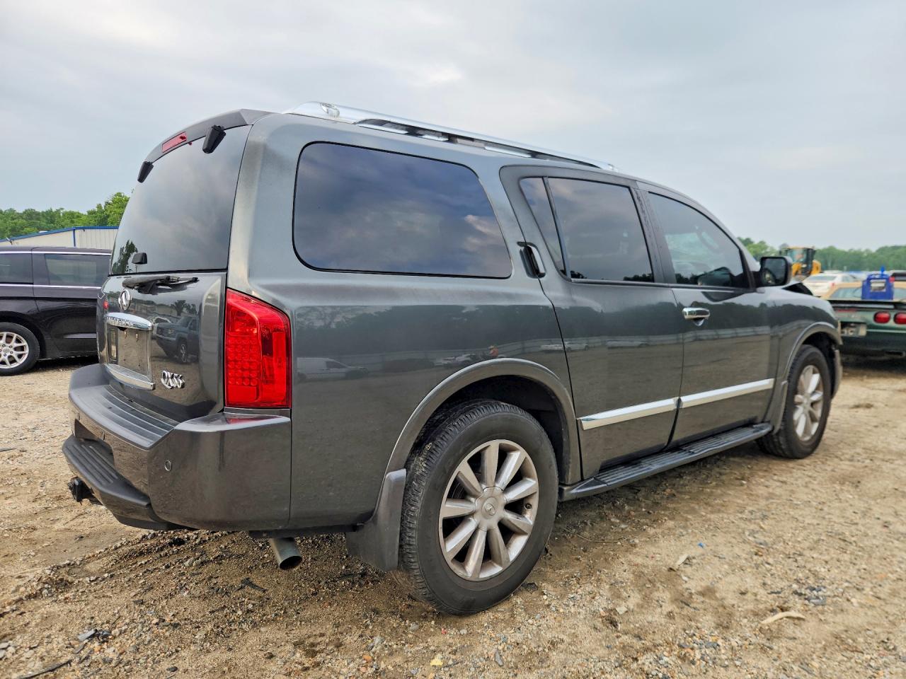 2008 Infiniti Qx56 Base Gray vin: 5N3AA08D98N910563