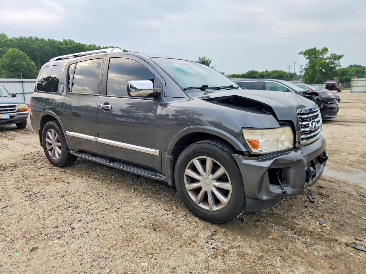 2008 Infiniti Qx56 Base Gray vin: 5N3AA08D98N910563