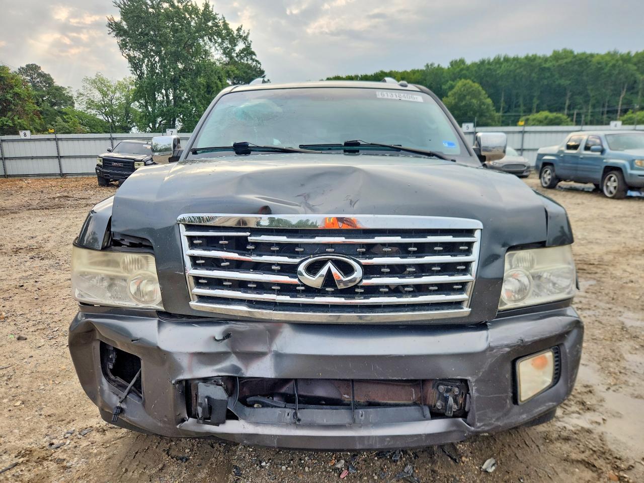2008 Infiniti Qx56 Base Gray vin: 5N3AA08D98N910563