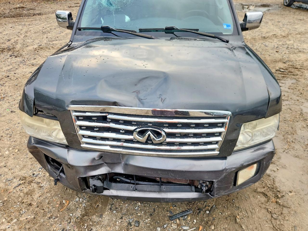 2008 Infiniti Qx56 Base Gray vin: 5N3AA08D98N910563