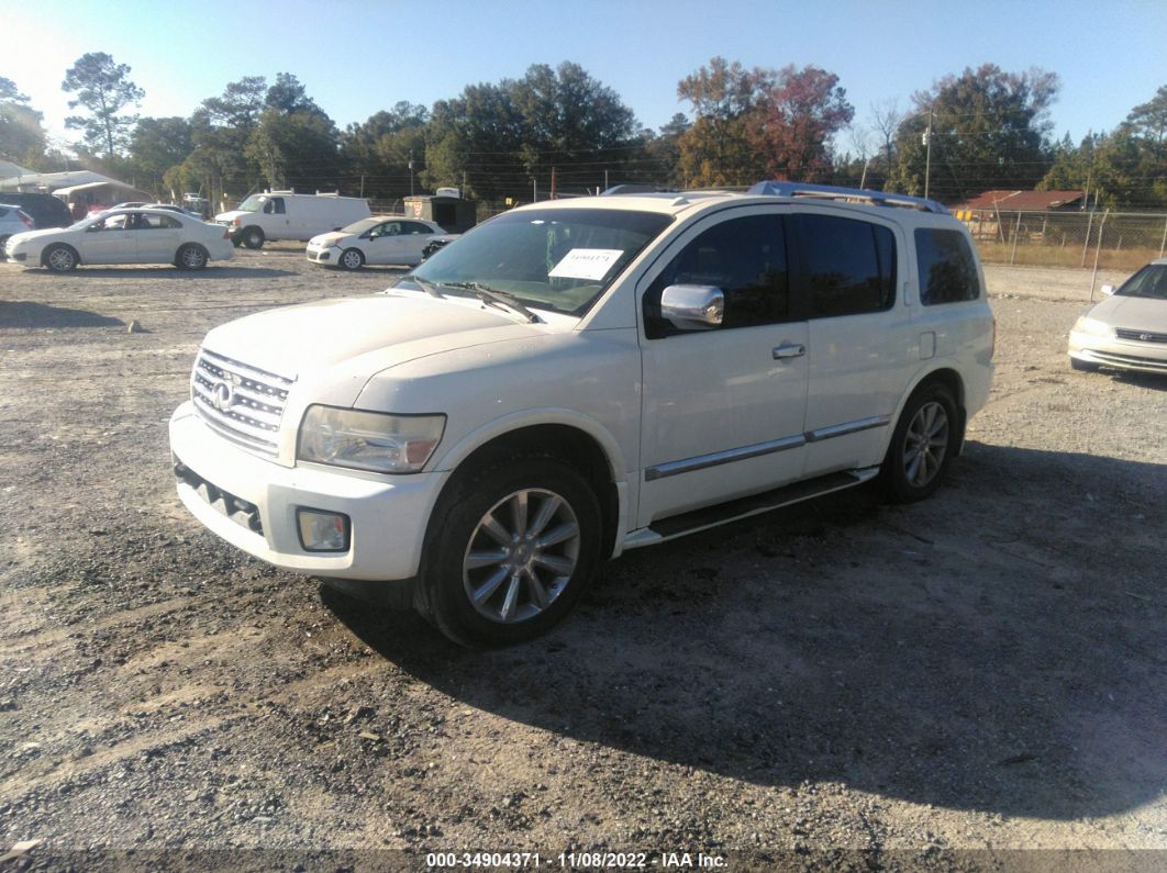 2008 Infiniti Qx56 White vin: 5N3AA08DX8N913505