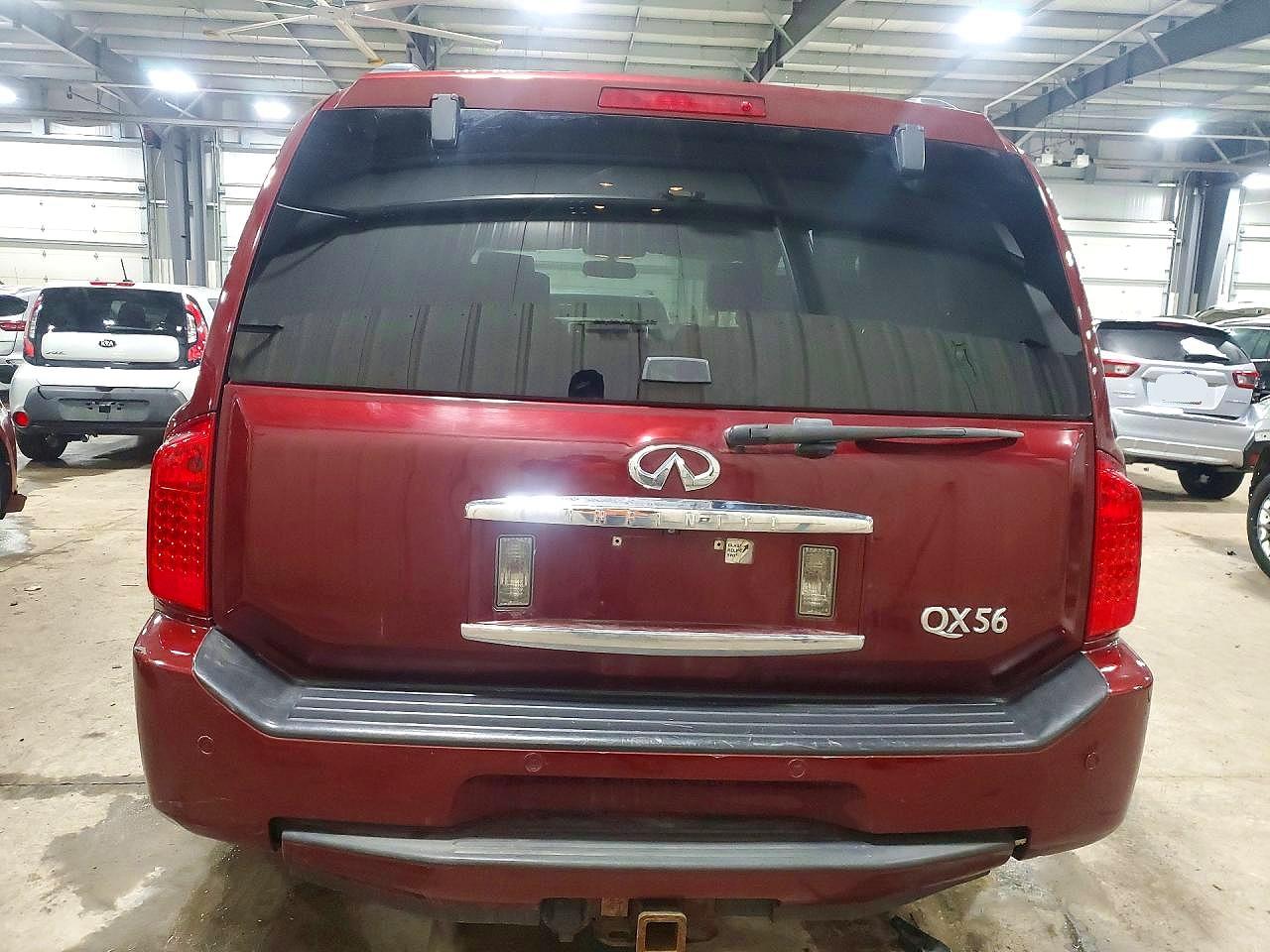 2010 Infiniti Qx56 Base Maroon vin: 5N3ZA0NE7AN908221
