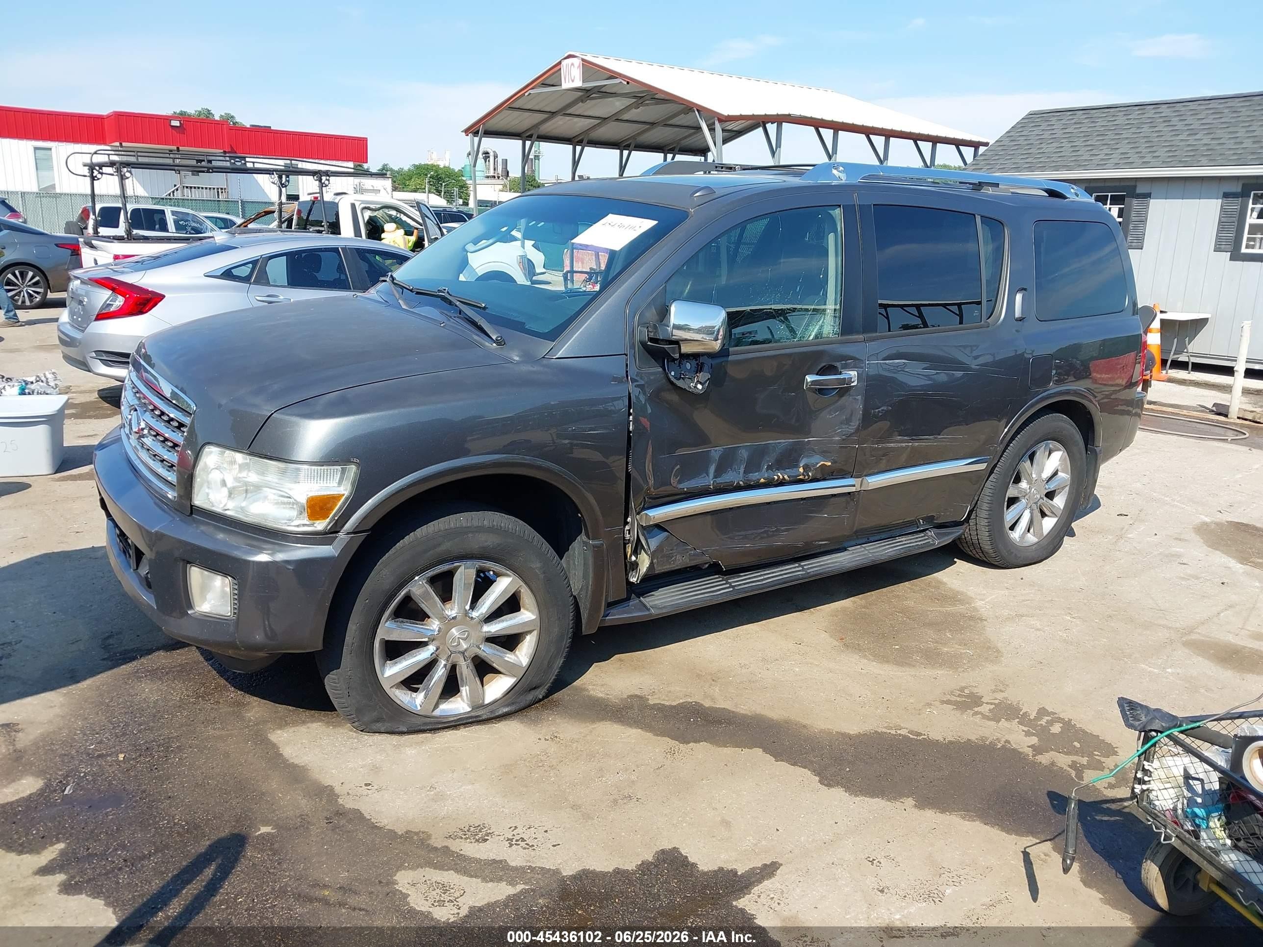2010 Infiniti Qx56   Gray vin: 5N3ZA0NE8AN906087
