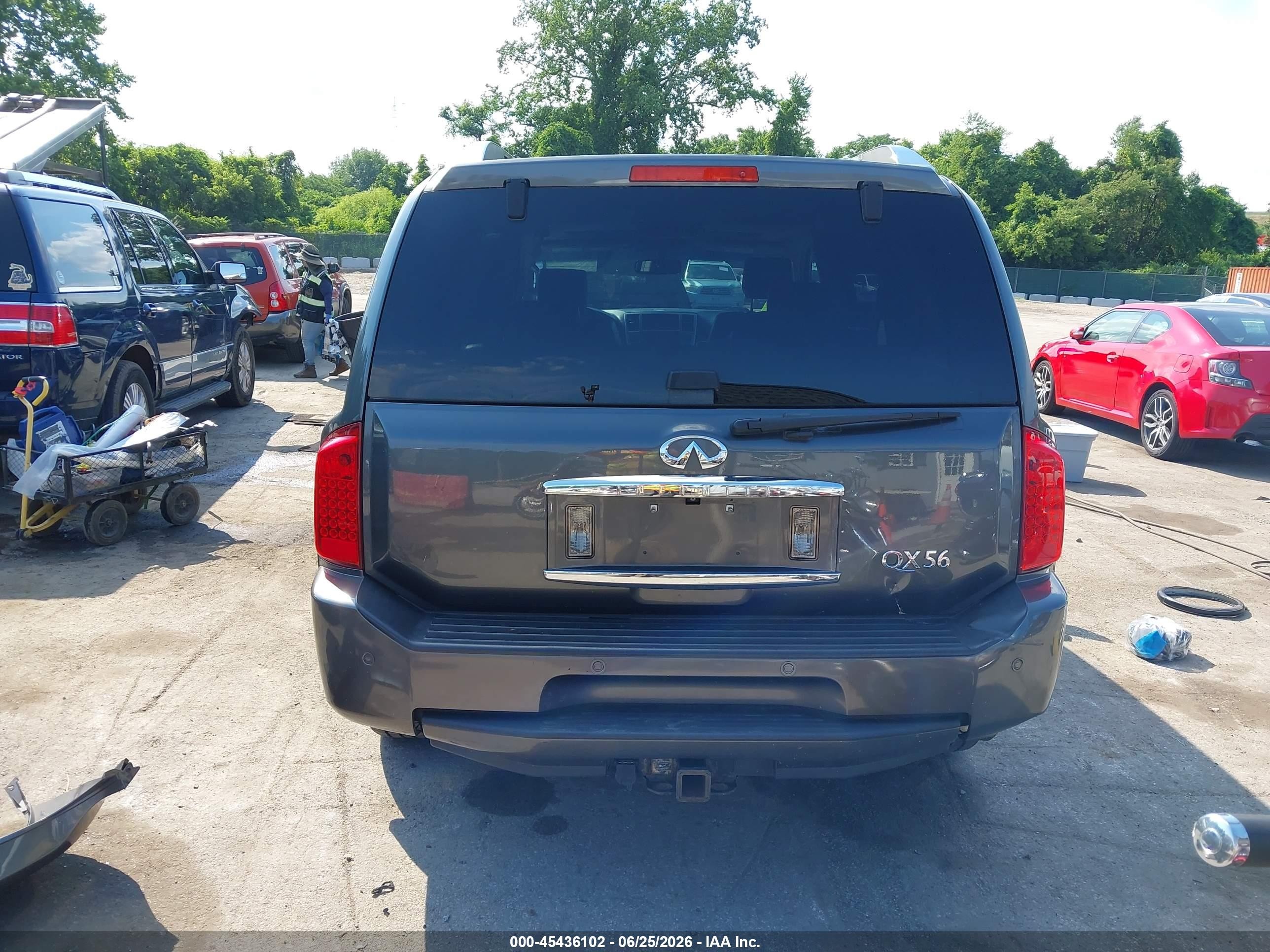 2010 Infiniti Qx56   Gray vin: 5N3ZA0NE8AN906087