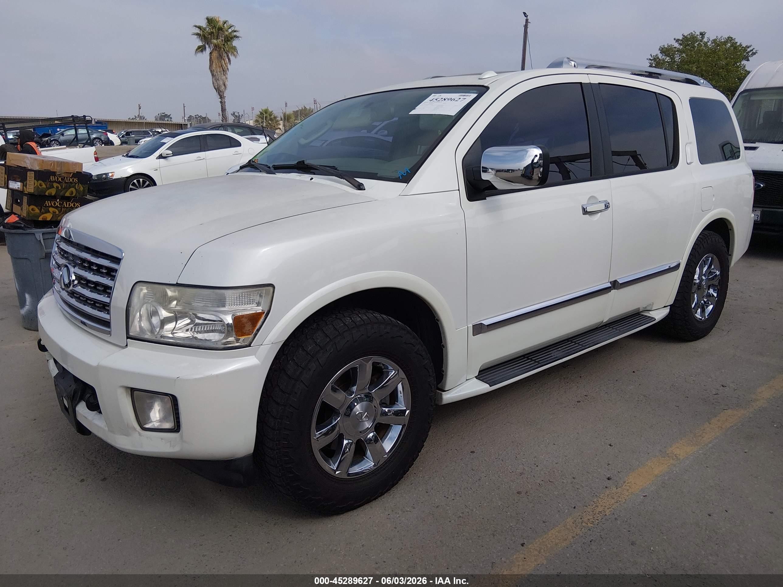 2010 Infiniti Qx56   White vin: 5N3ZA0NF2AN902836