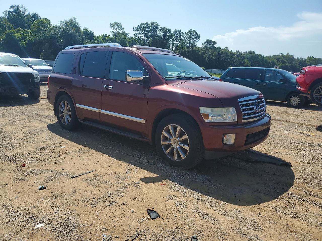 2010 Infiniti Qx56 Base Red vin: 5N3ZA0NF6AN907991