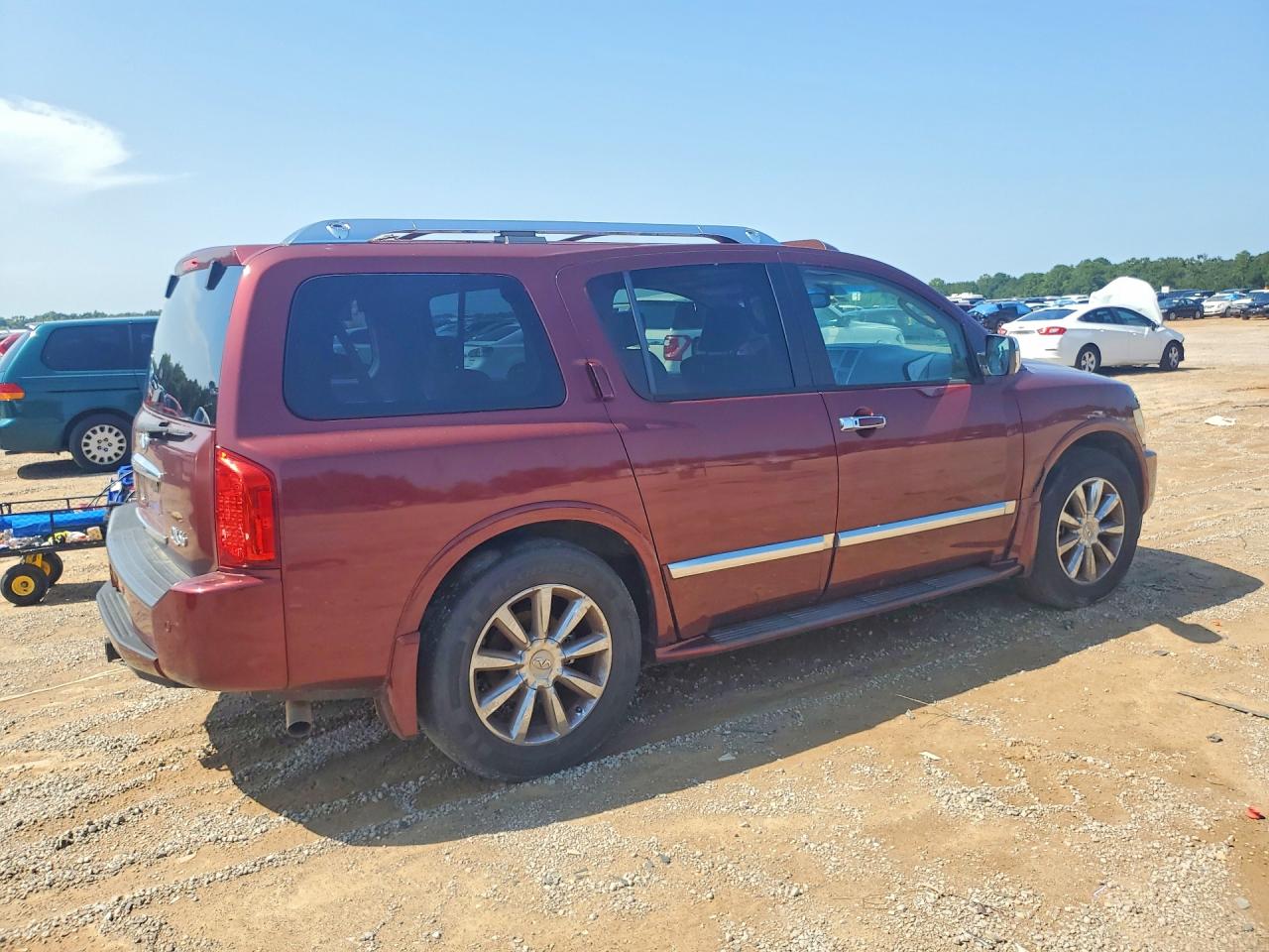 2010 Infiniti Qx56 Base Red vin: 5N3ZA0NF6AN907991
